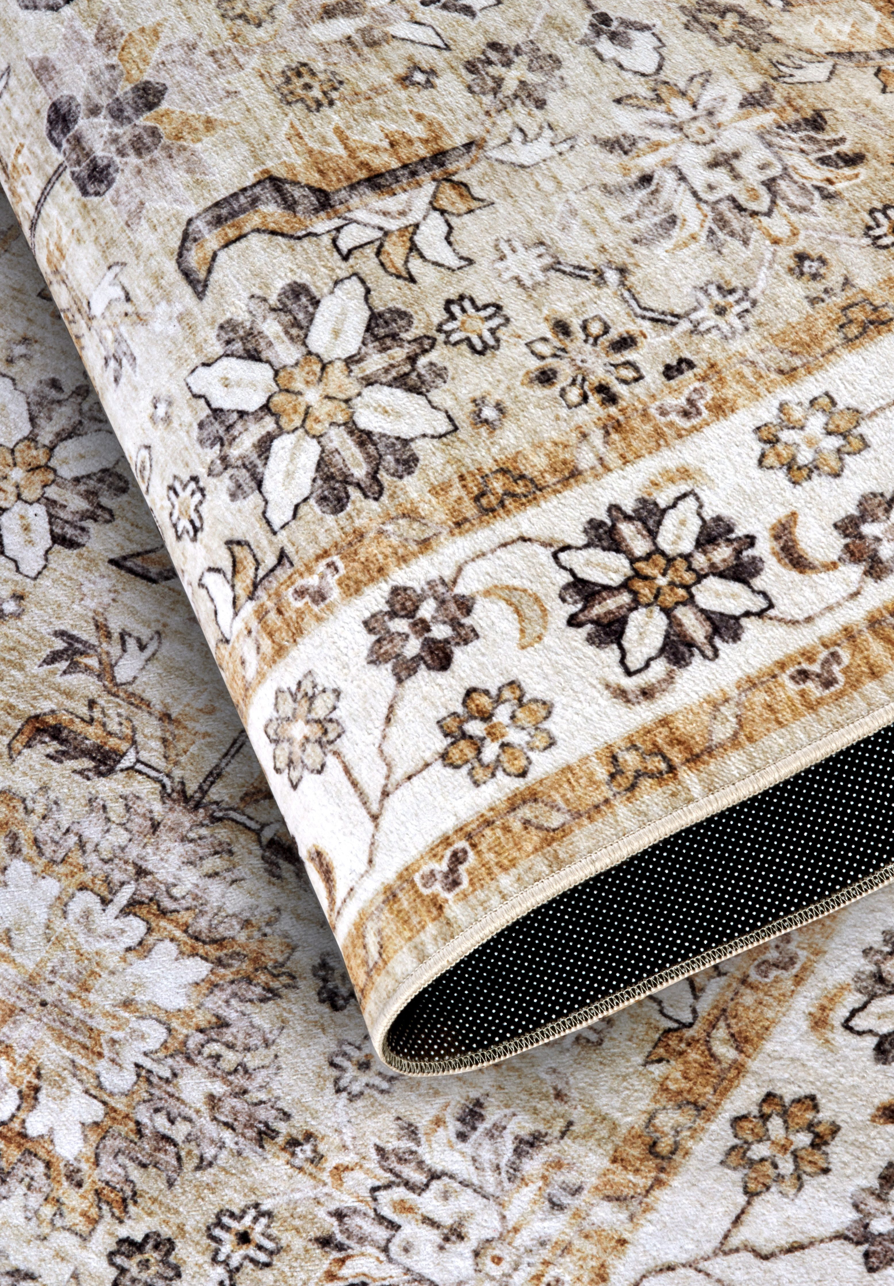 ELLE DECORATION Vloerkleed Saveh Kortpolig, antislip, vintage, klassiek, woonkamer, gang