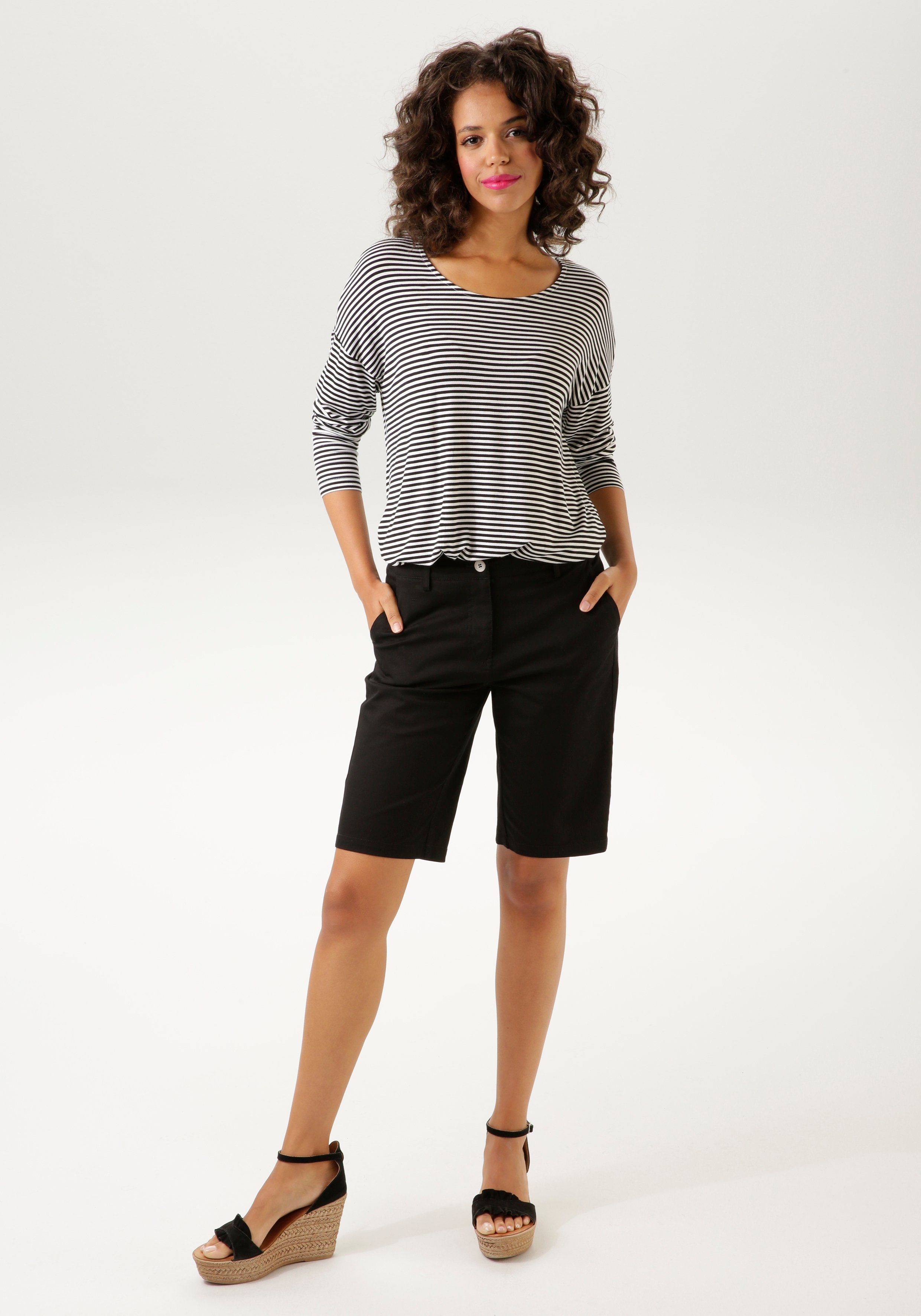 Aniston CASUAL Bermuda in klassieke stijl