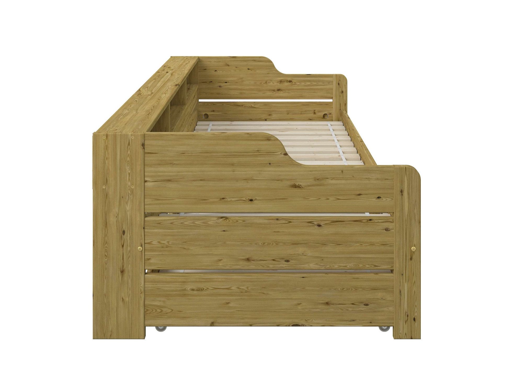 Home affaire Slaapbank "REETE1", Opbergruimte, Functiebed, Kinderbed, inclusief lade met planken, fsc® gecertificeerd massief hout (dennen), landhuisstijl