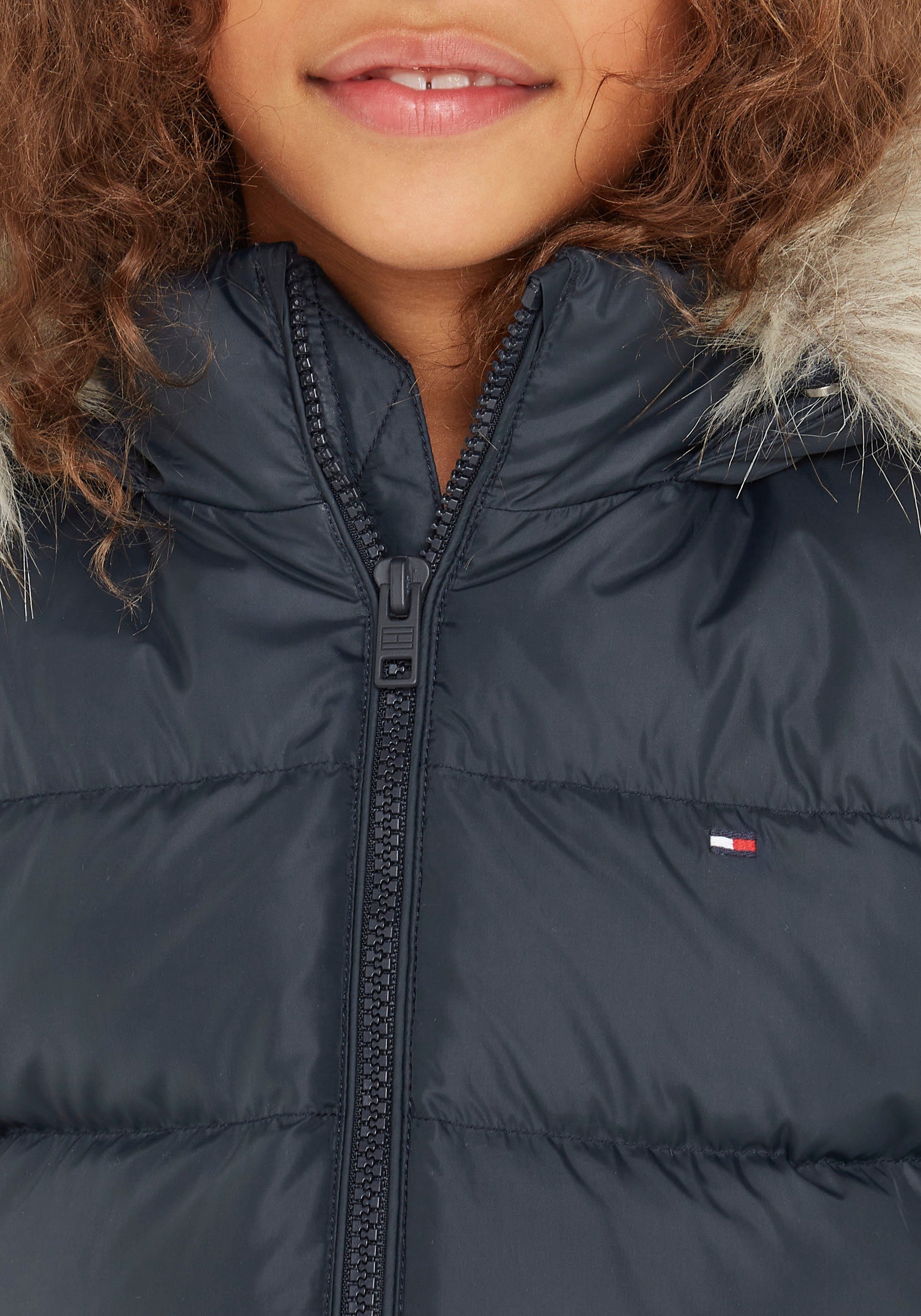 Tommy Hilfiger Gewatteerde jas ESSENTIAL FUR HOOD JACKET met imitatiebont bij de capuchon