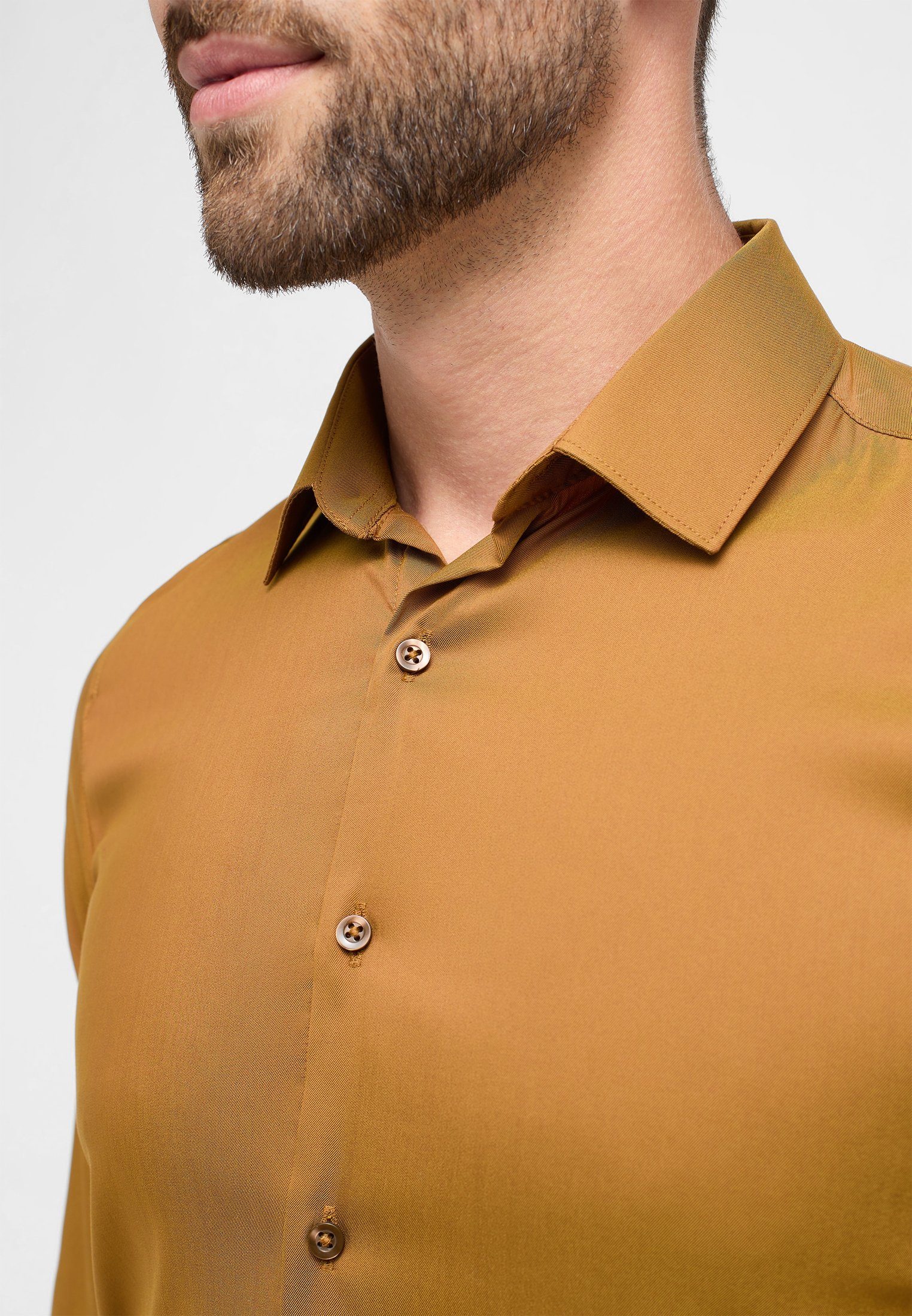 Eterna Overhemd met lange mouwen SUPER SLIM EASY IRON (gemakkelijk te strijken)