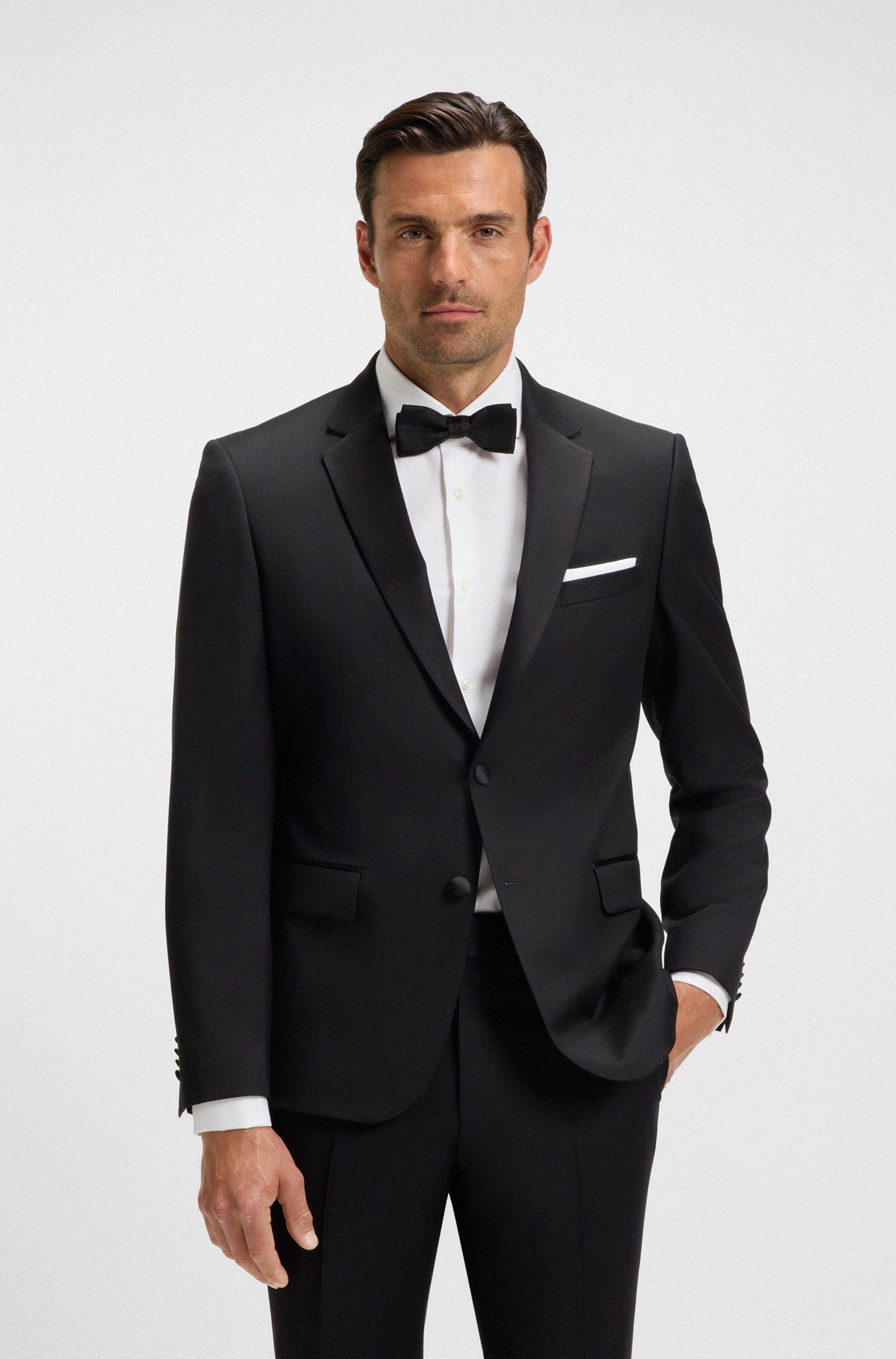 Boss Vlinderdasje F-BOW TIE van zuivere zijde