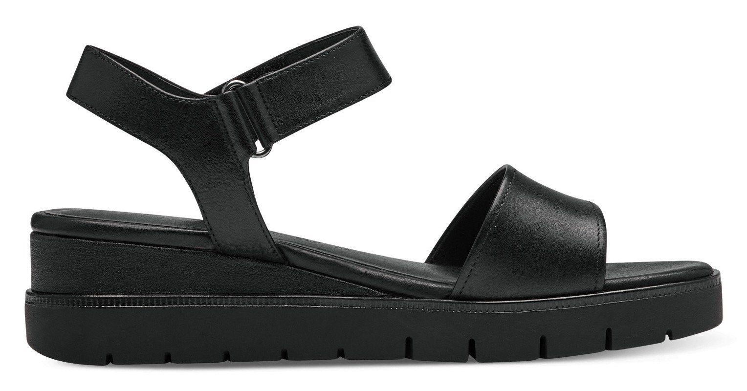 Tamaris Sandaaltjes , zomerschoen, sandaal, sleehak, met praktische klittenbandsluiting