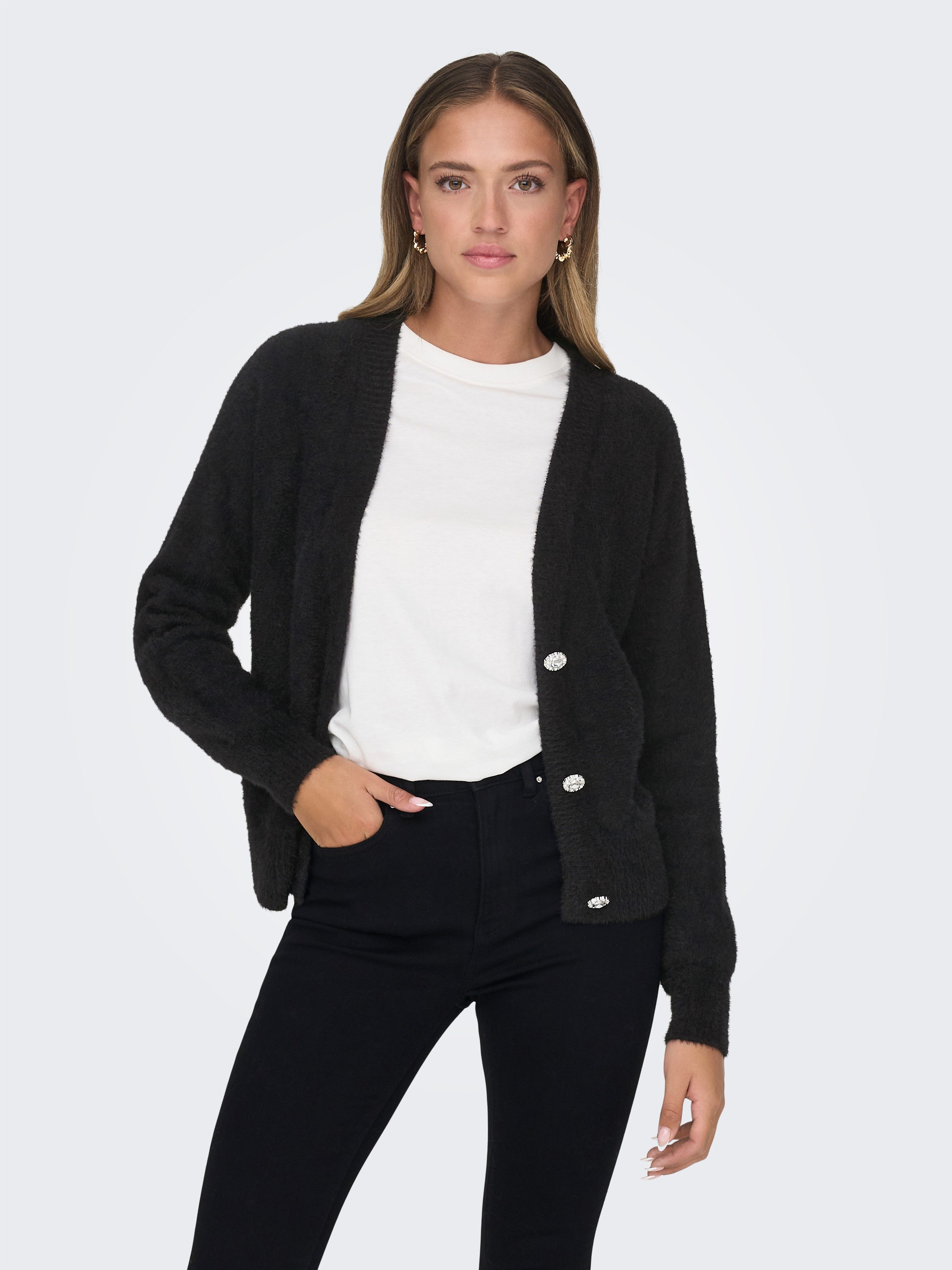 Only Vest ONLELLA PIUMO LS CARDIGAN KNT NOOS
