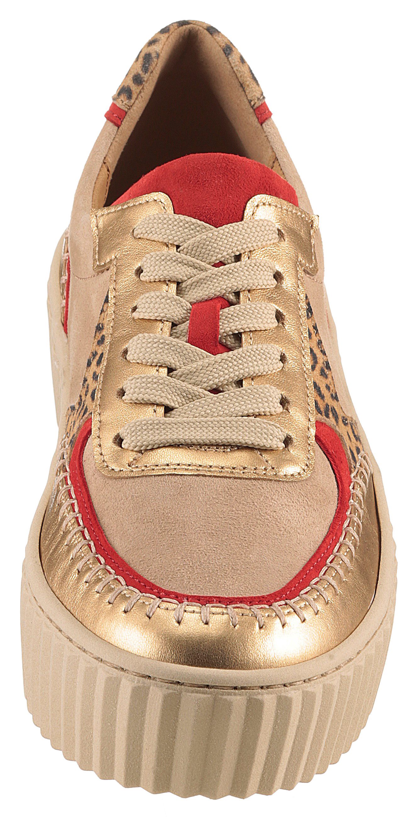 Gabor Plateausneakers , vrijetijdsschoen, lage schoen, veterschoen met best fitting-uitrusting