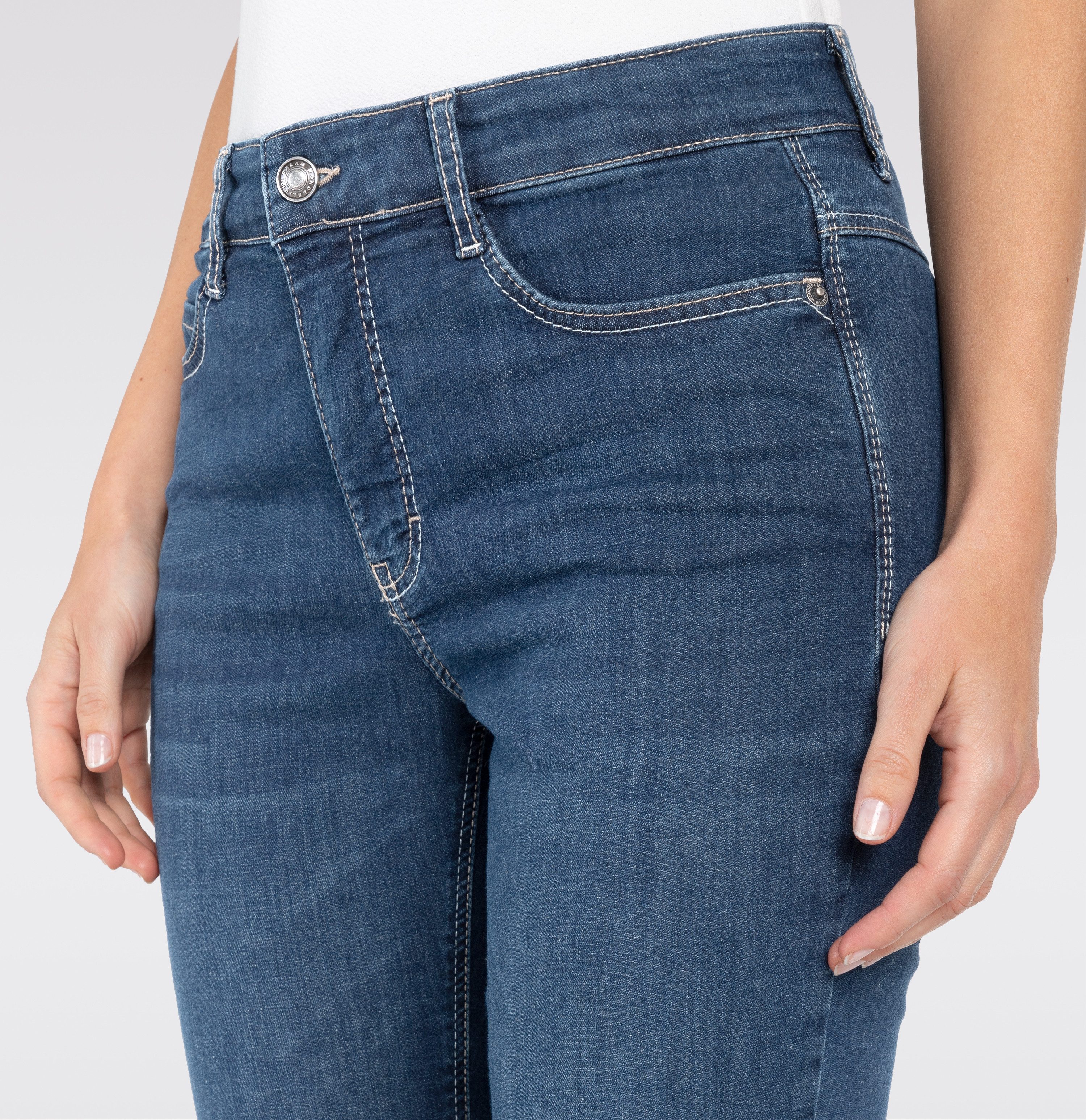 MAC Capri jeans Dream-Sum Comfortabele pasvorm met omrolbare zoom