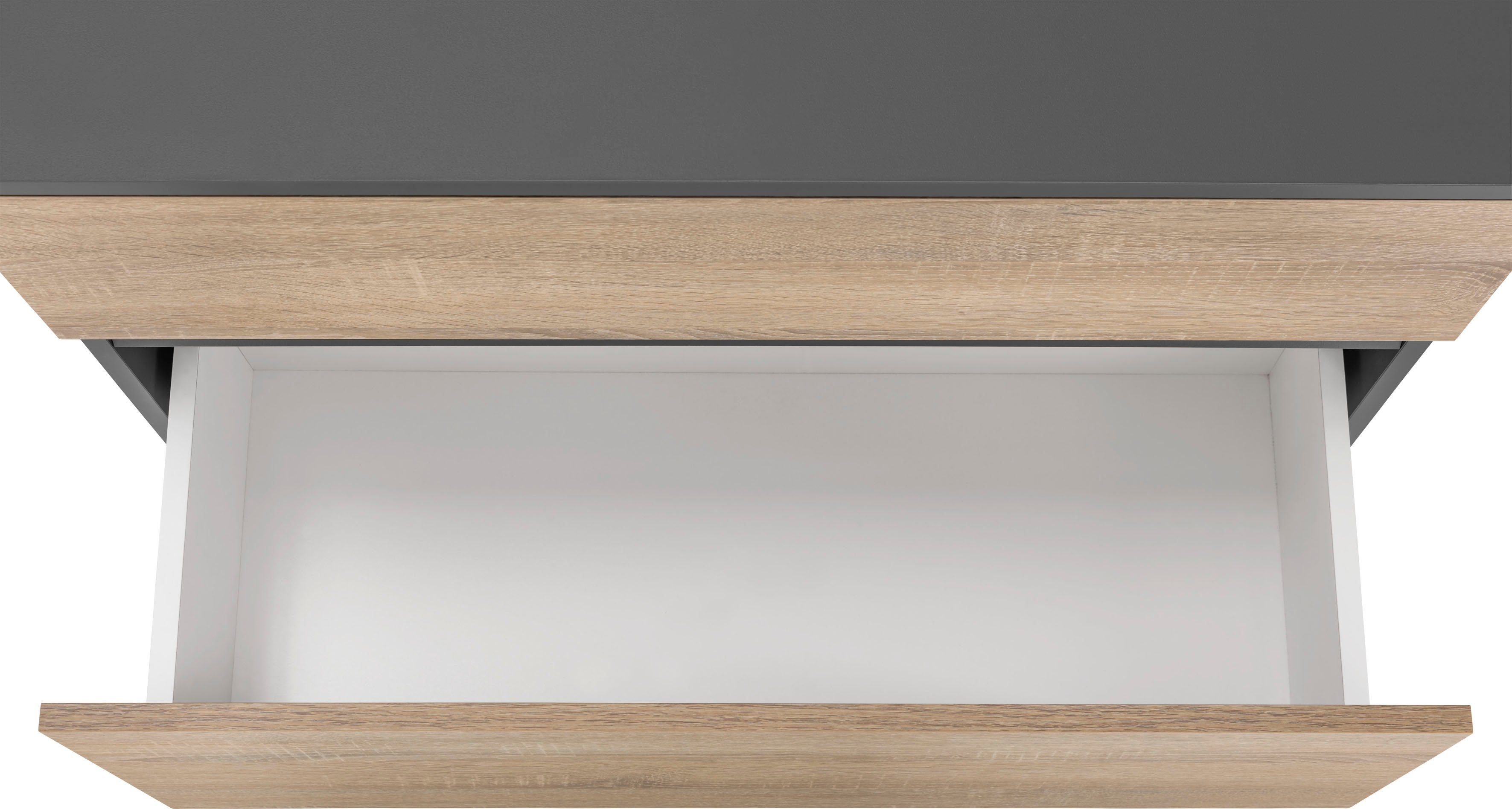 Home affaire Wastafelonderkast Wisla Sifon uitsparing, push-to-open functie, breedte 80 cm, hoogte 55 cm