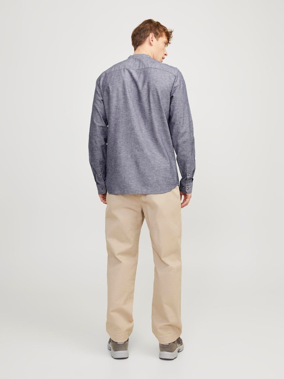 Jack & Jones Overhemd met lange mouwen JJESUMMER TUNIC LINEN BLEND SHIRT LS SN
