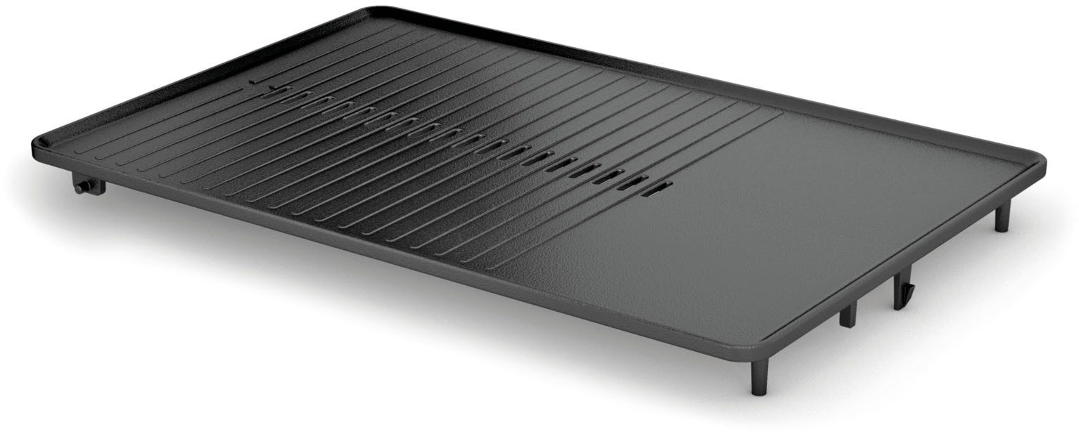 WMF Tafelgrill LONO vlak & geribbeld traploze temperatuurinstelling, anti-aanbak grillplaat