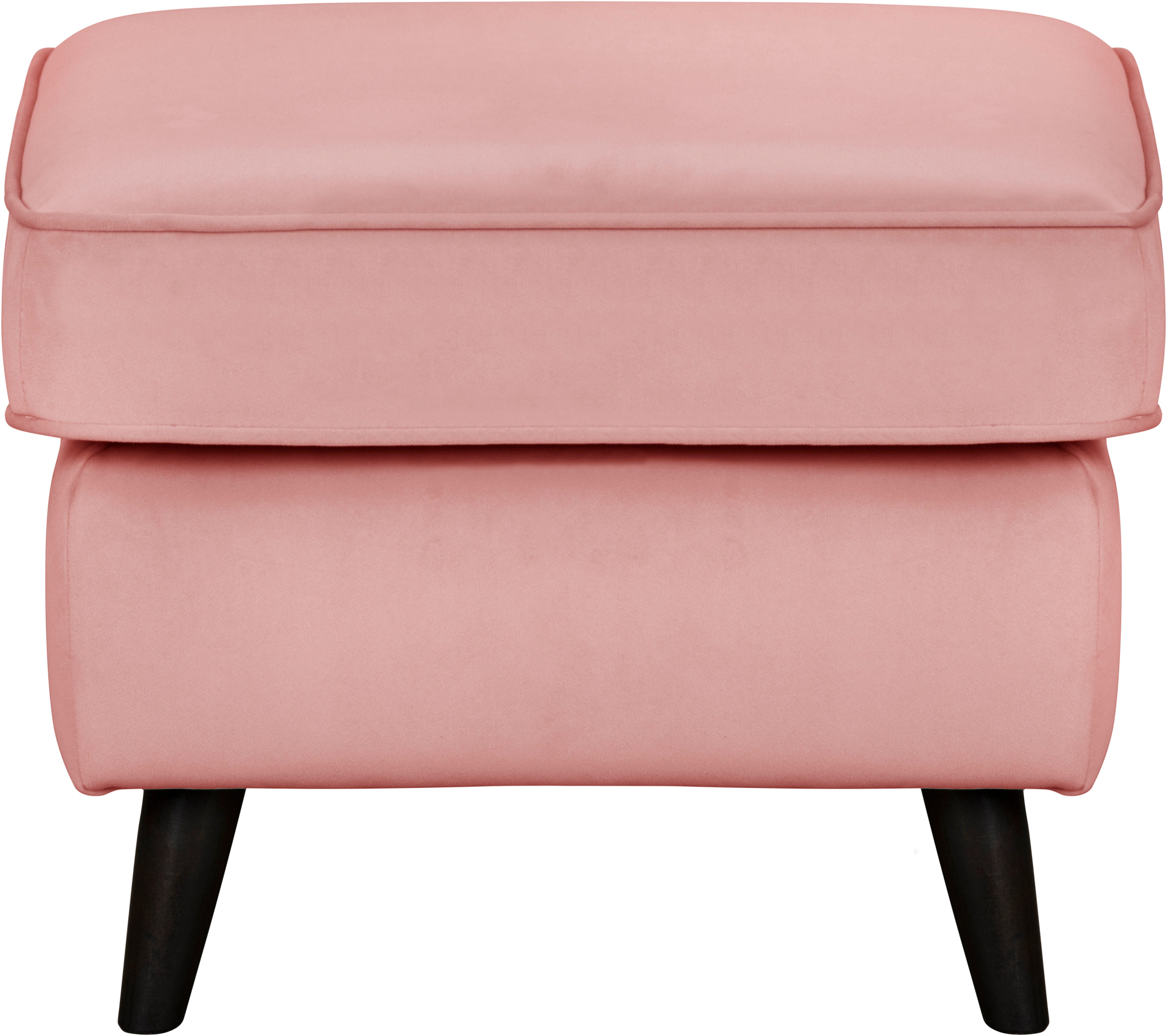 Home affaire Hocker Poef CHISTELLE, ook in bouclé met golfondersteuning, afmetingen: bxdxh: 57x57x46 cm
