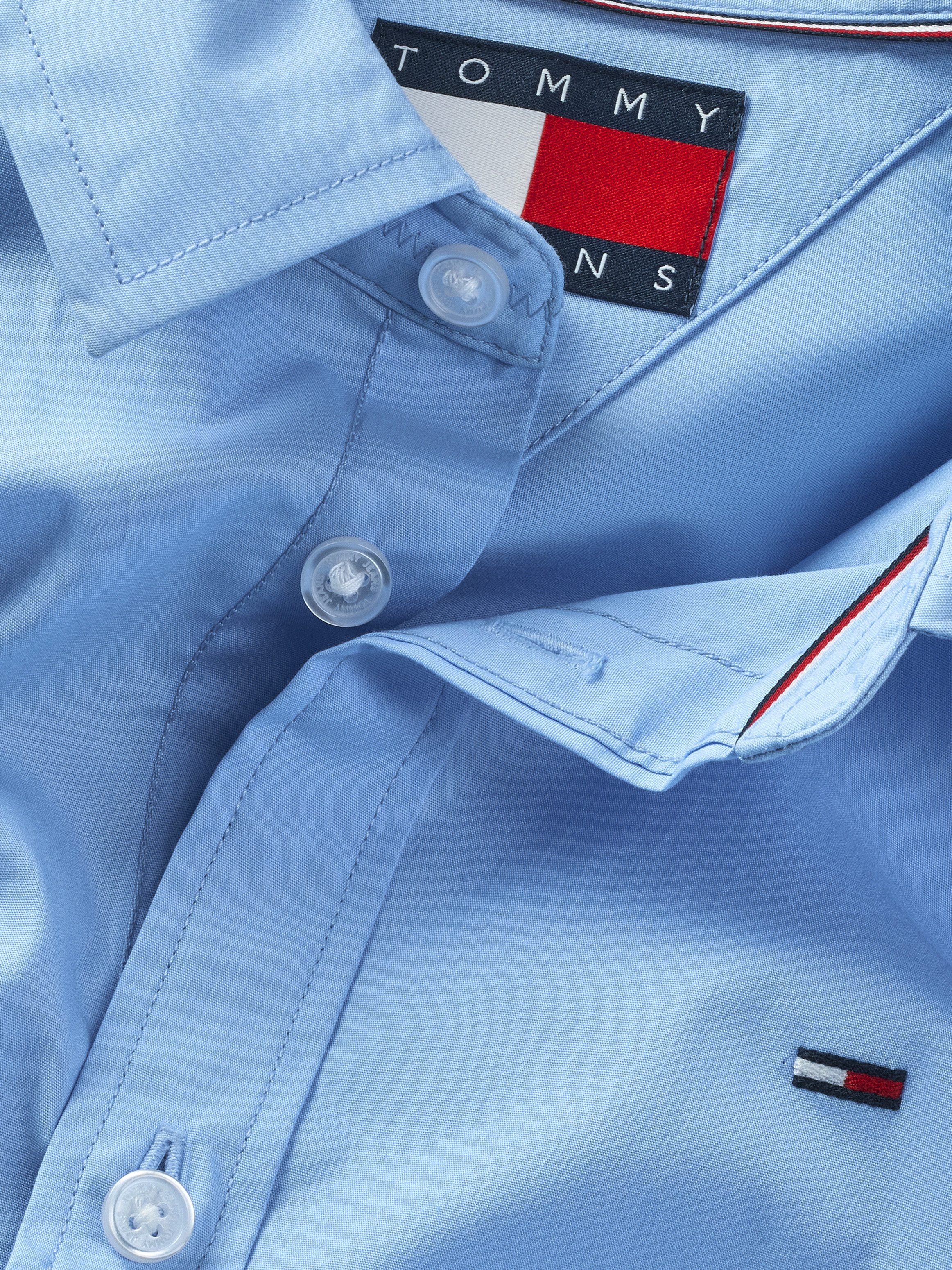 TOMMY JEANS Overhemd met lange mouwen Sabim Stretch Hemd Shirt Stretch shirt premium slim fit met elastaan
