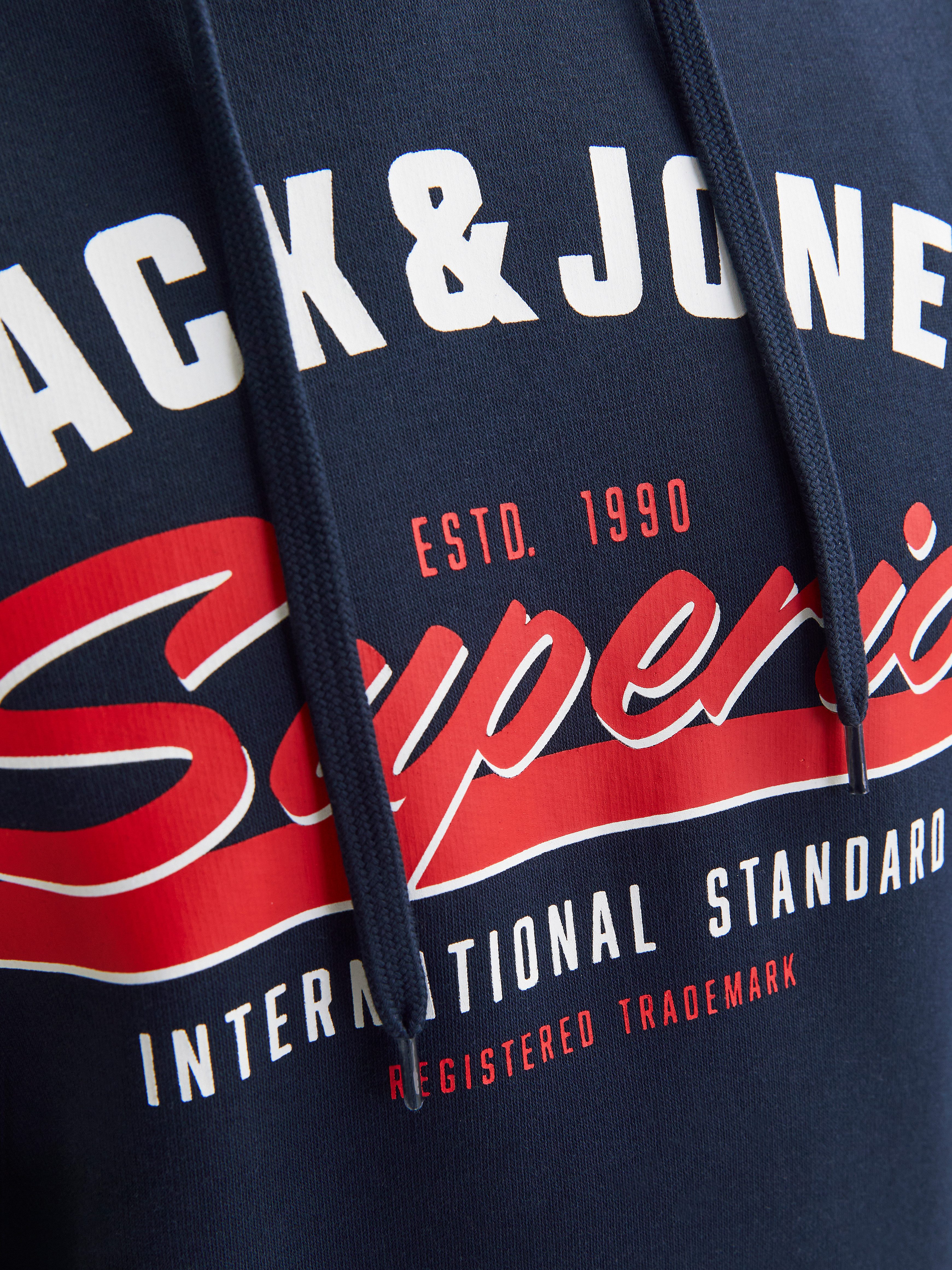 Jack & Jones Hoodie JJELOGO SWEAT HOOD 2 COL 24/25 NOOS
