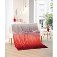 goezze deken memphis premium rainbow gedessineerd rainbow-kleurverloop rood