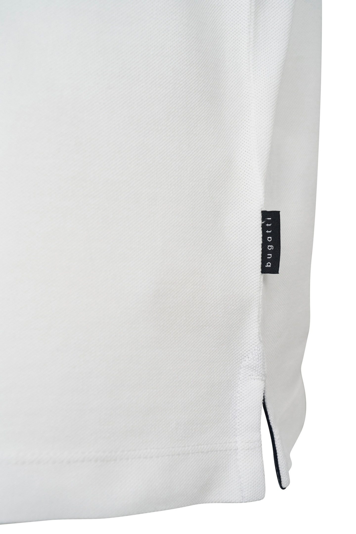 Bugatti Poloshirt met contraststrepen en borstborduursel