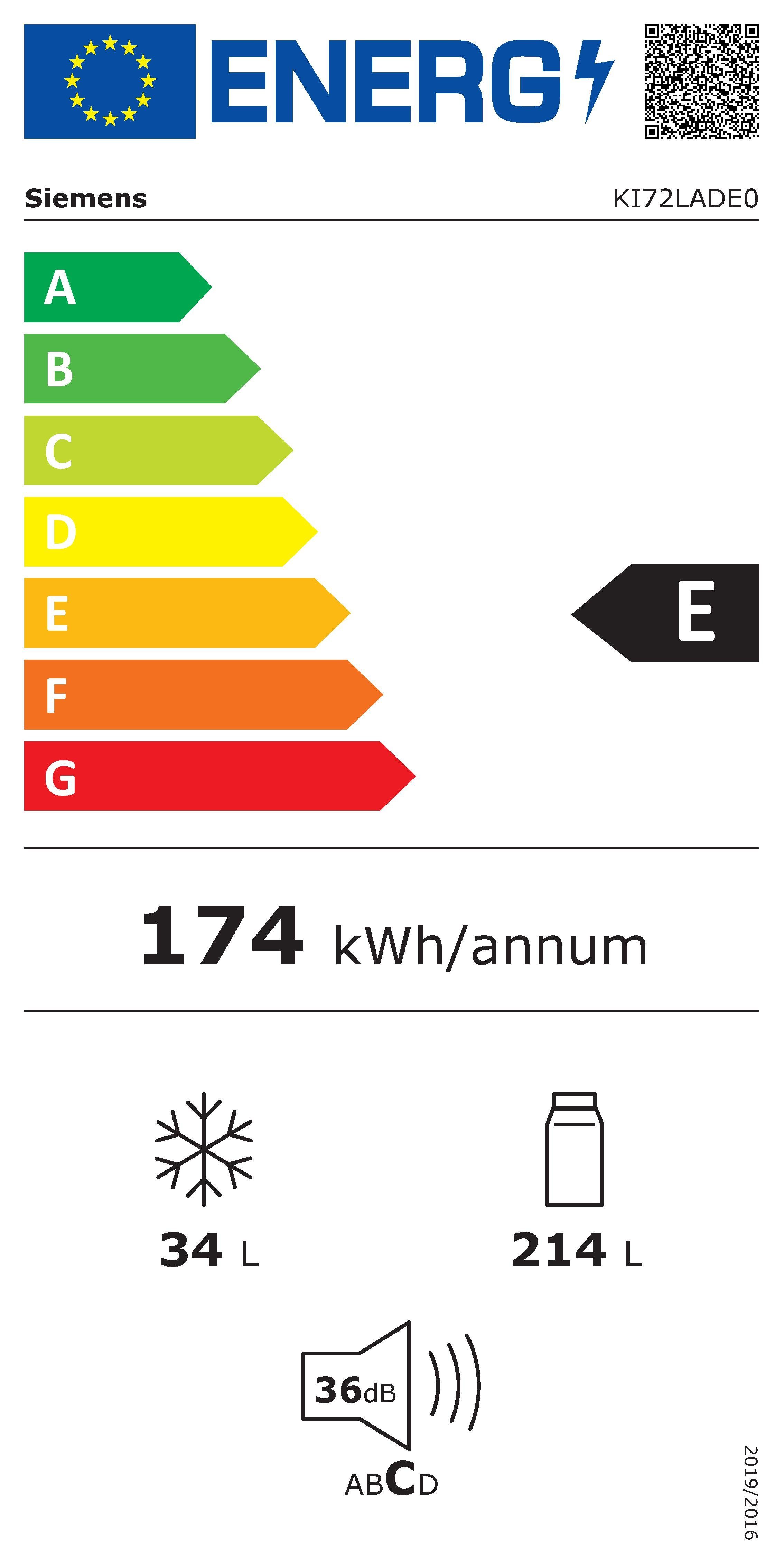 SIEMENS Inbouwkoelkast KI72LADE0, 157,7 cm x 55,8 cm