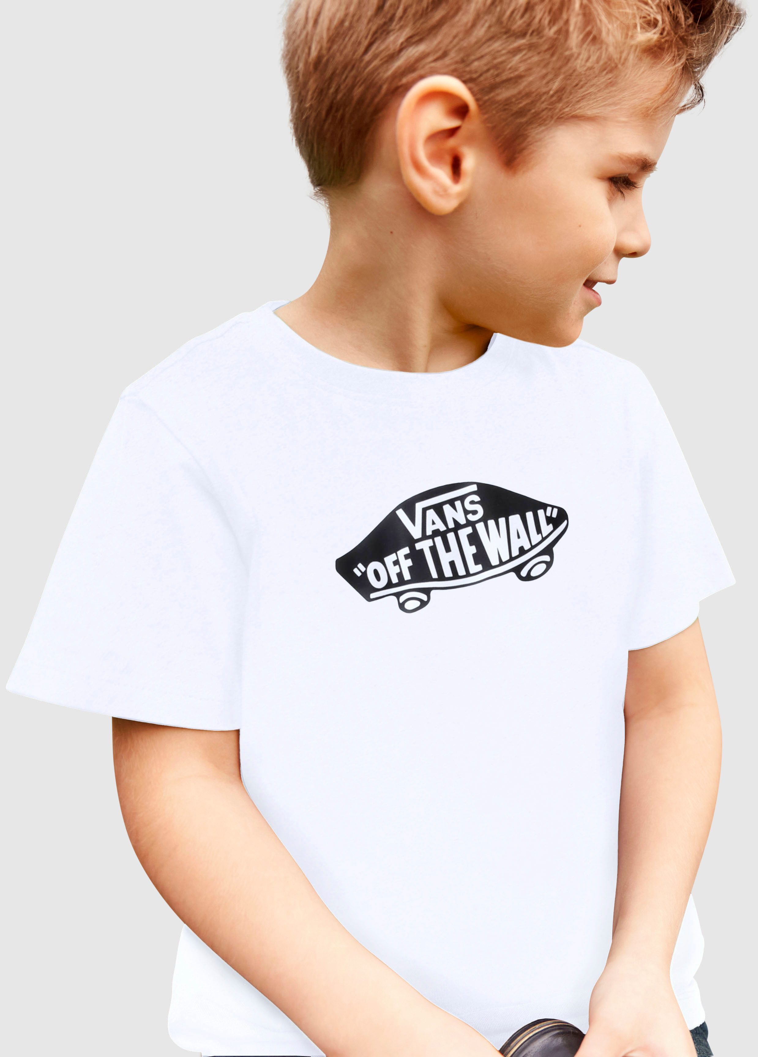 Vans T-shirt STYLE 76 jongens t-shirts maat 4 (110) wit