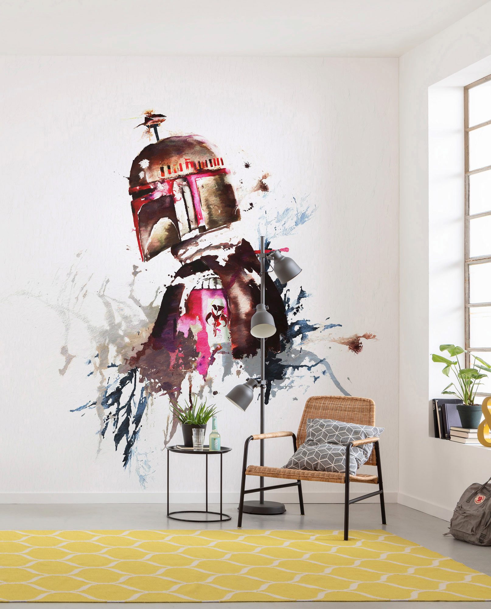 Komar Vliesbehang Star Wars Watercolor Boba Fett