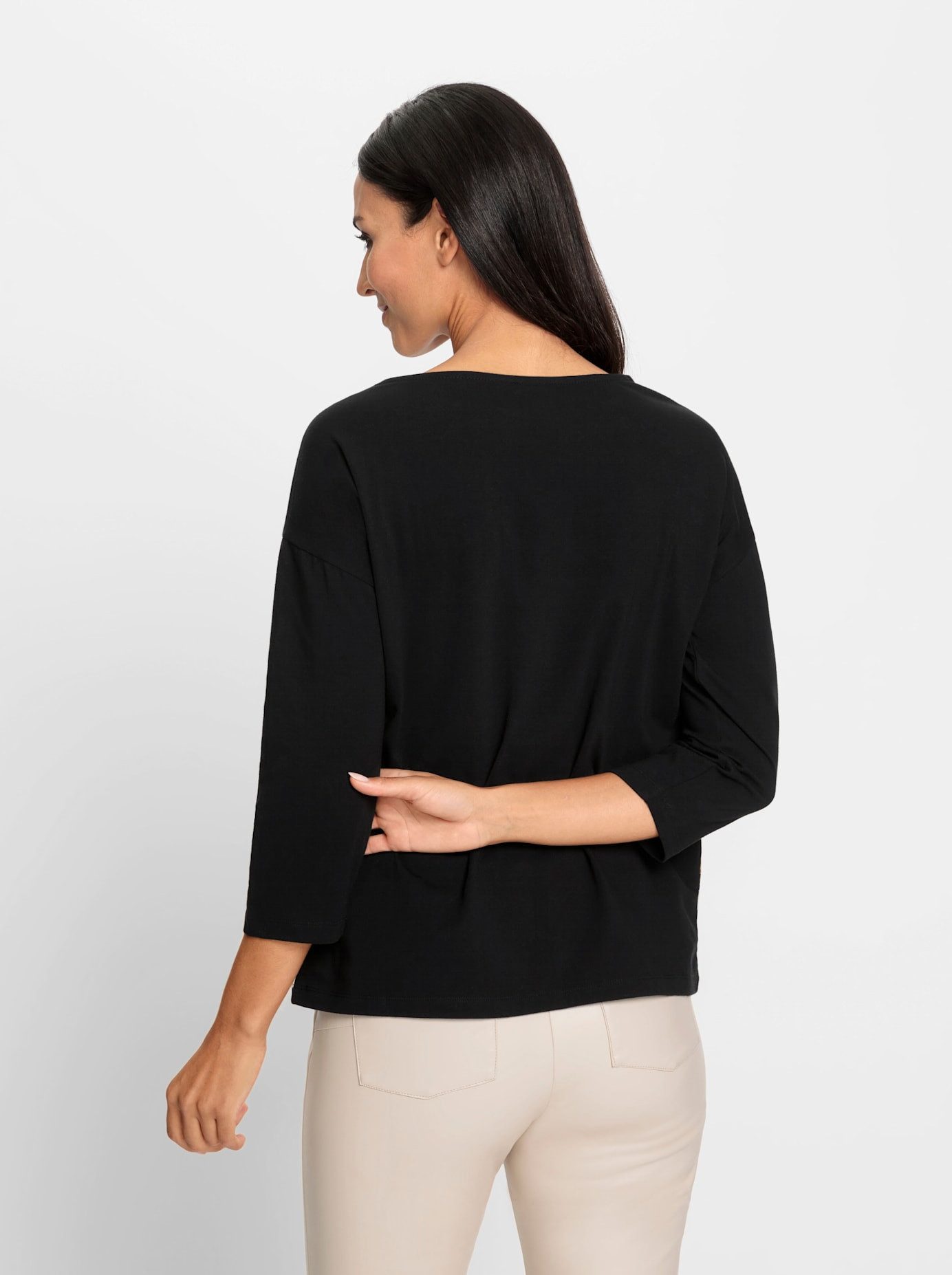 heine Shirt met ronde hals Gedessineerd shirt (1-delig)