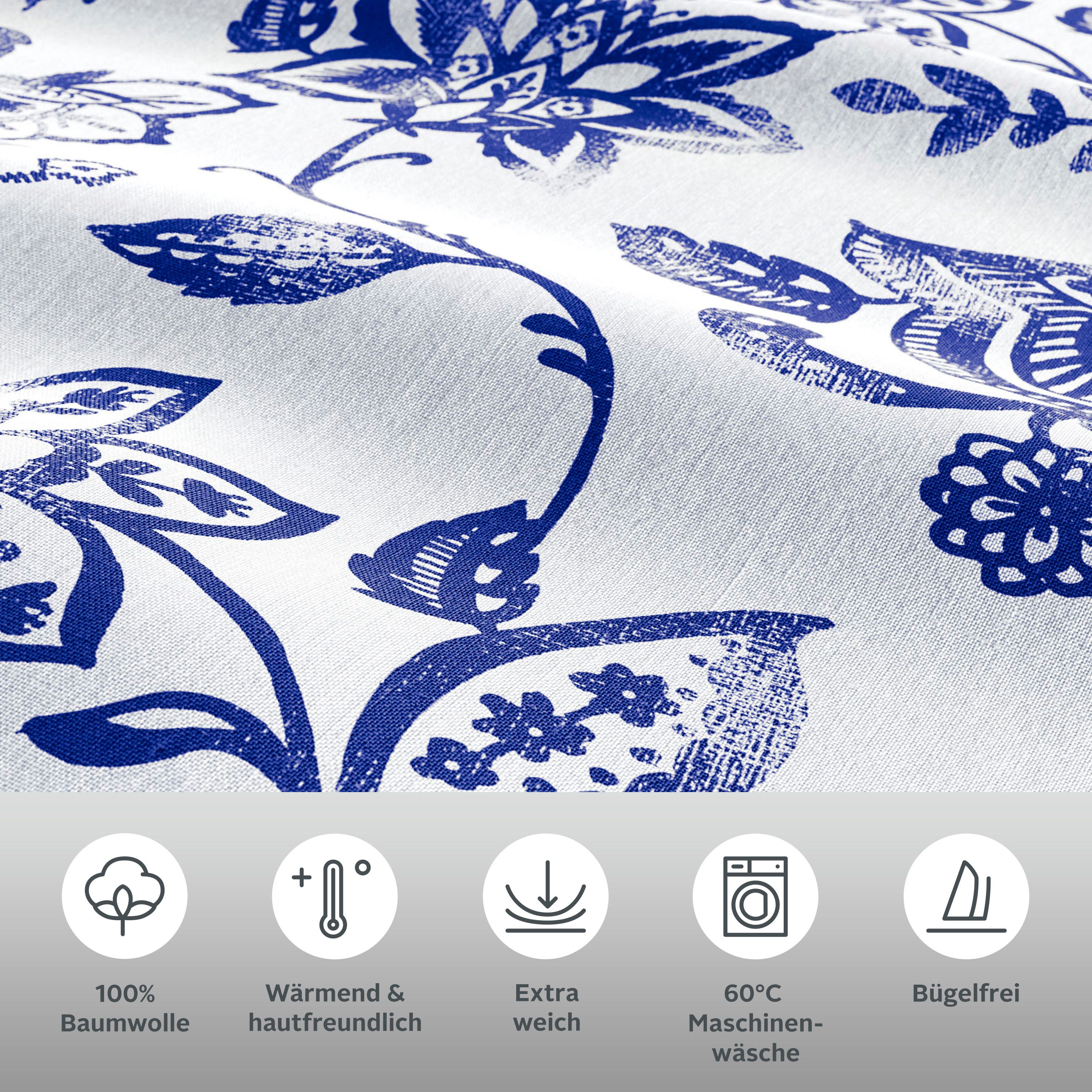 andas Beddengoed Nordby Bedlinnen van katoen, Scandinavisch design, vanaf maat 135x200 cm (2-delig)