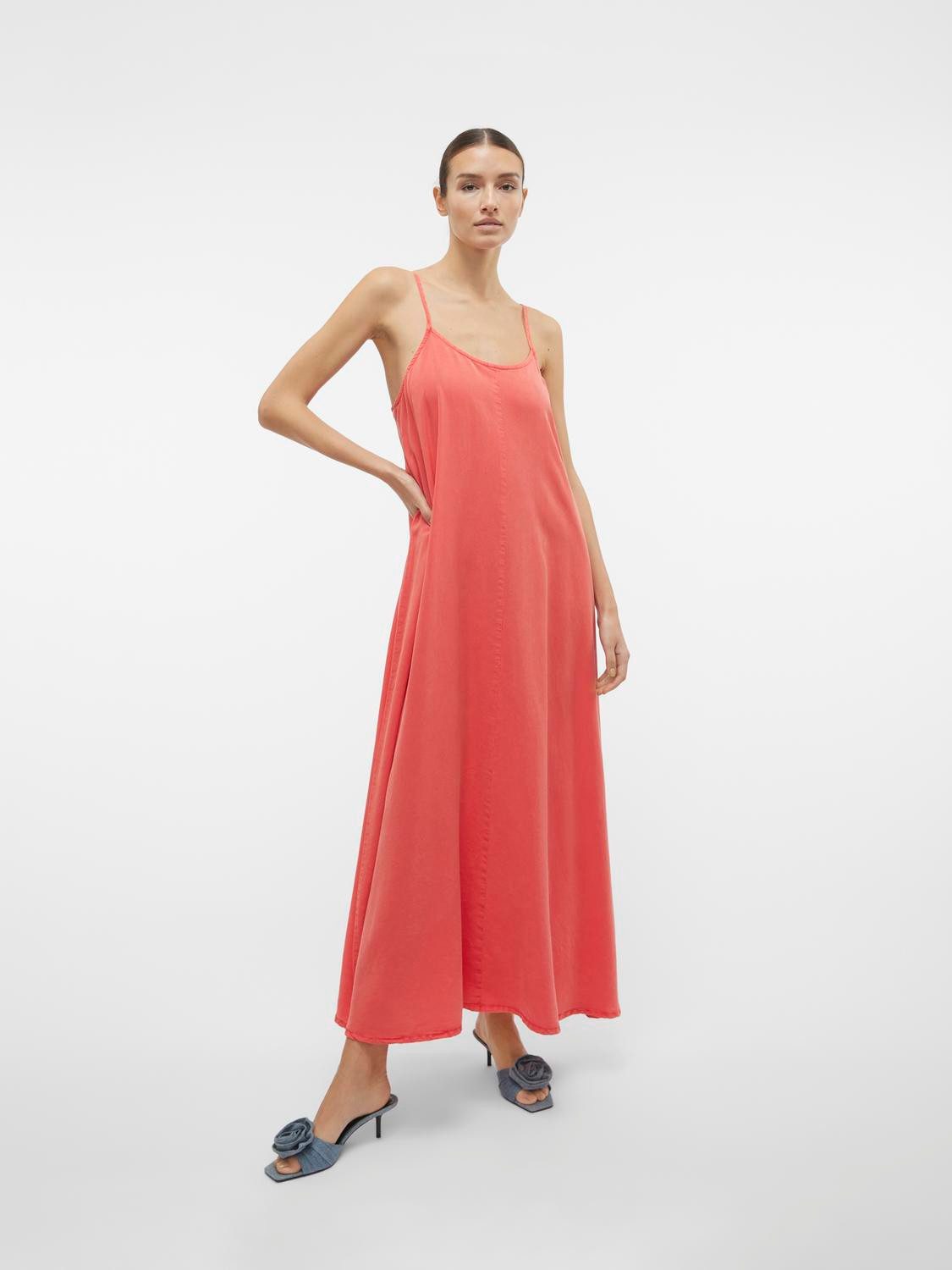 Vero Moda Maxi-jurk VMHARPER SL STRAP MAXI DRESS GA