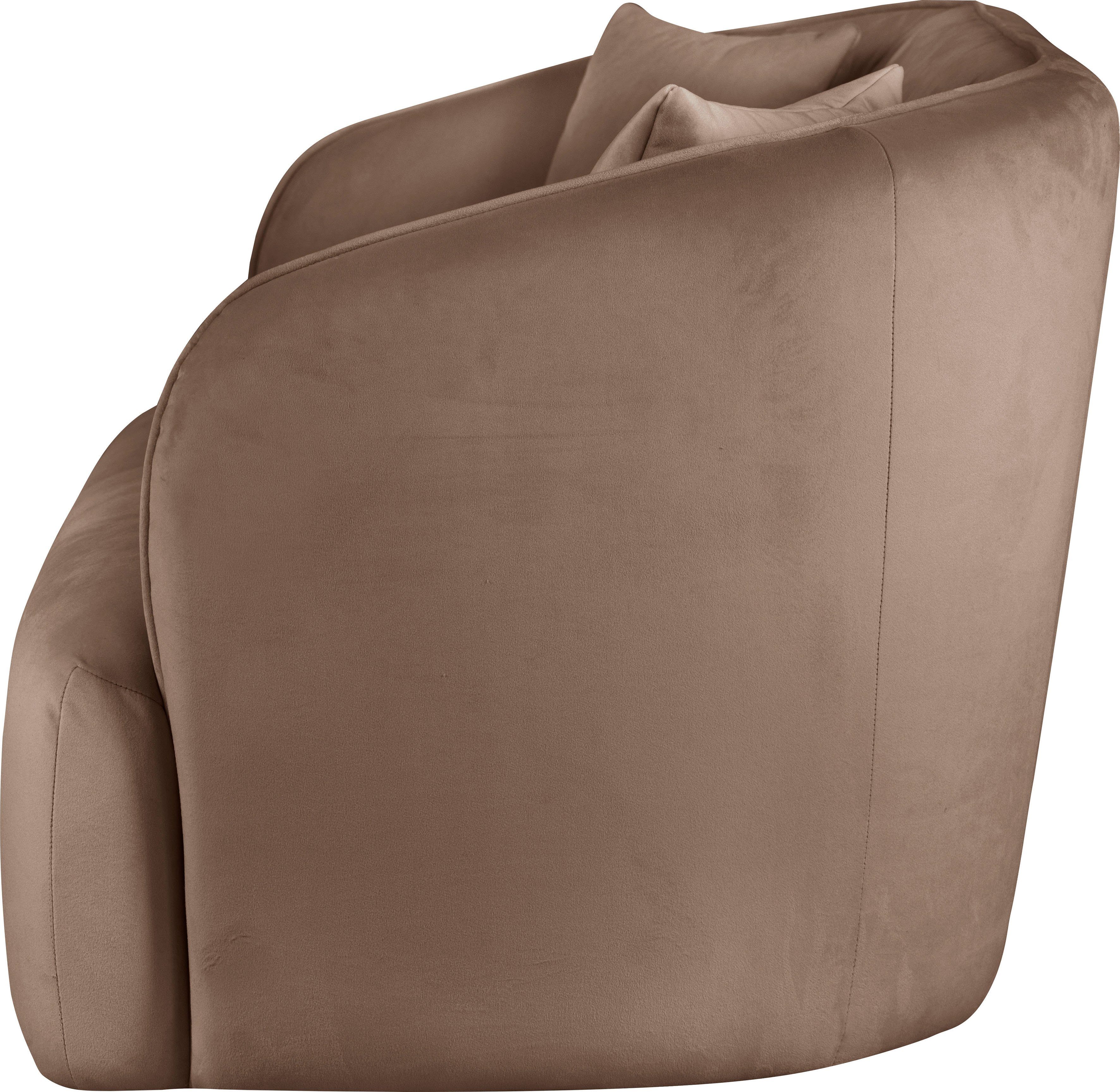 andas 2-zitsbank Kreukelzone ook met bouclé-bekleding