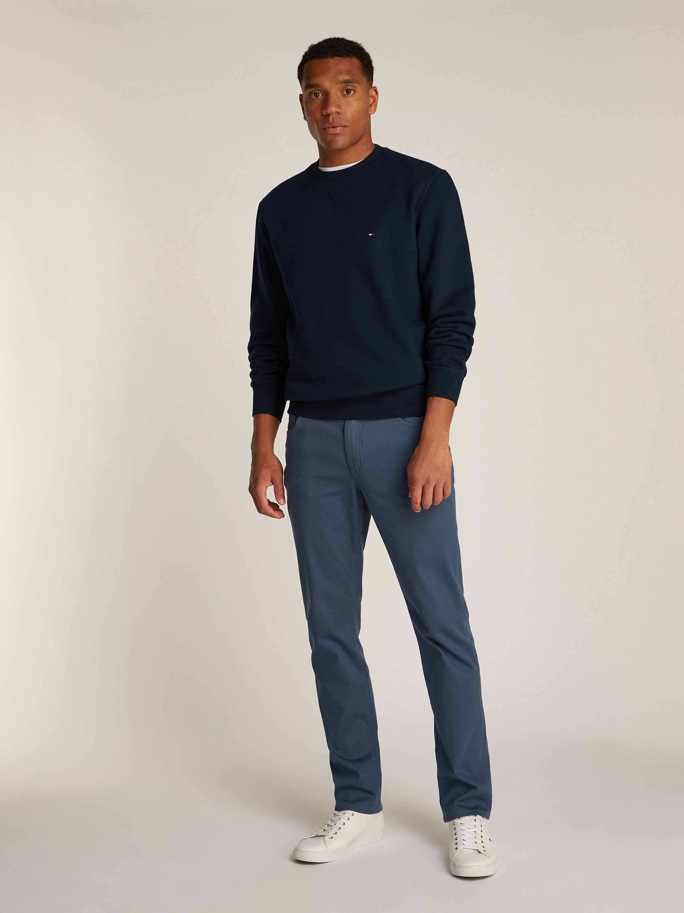 Tommy Hilfiger Sweatshirt ESSENTIAL FLEECE CREWNECK met logoborduursel