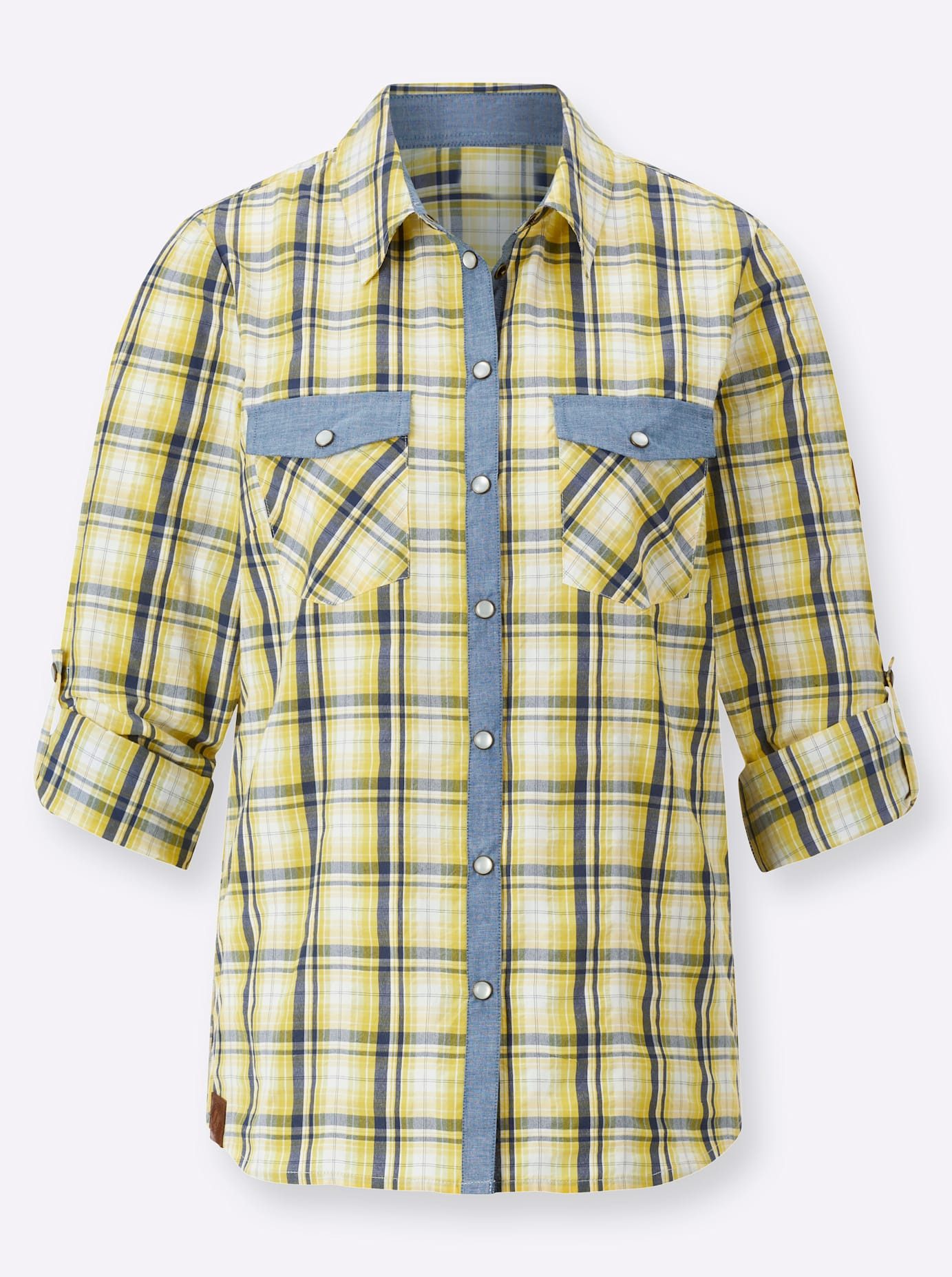 Casual Looks Geruite blouse