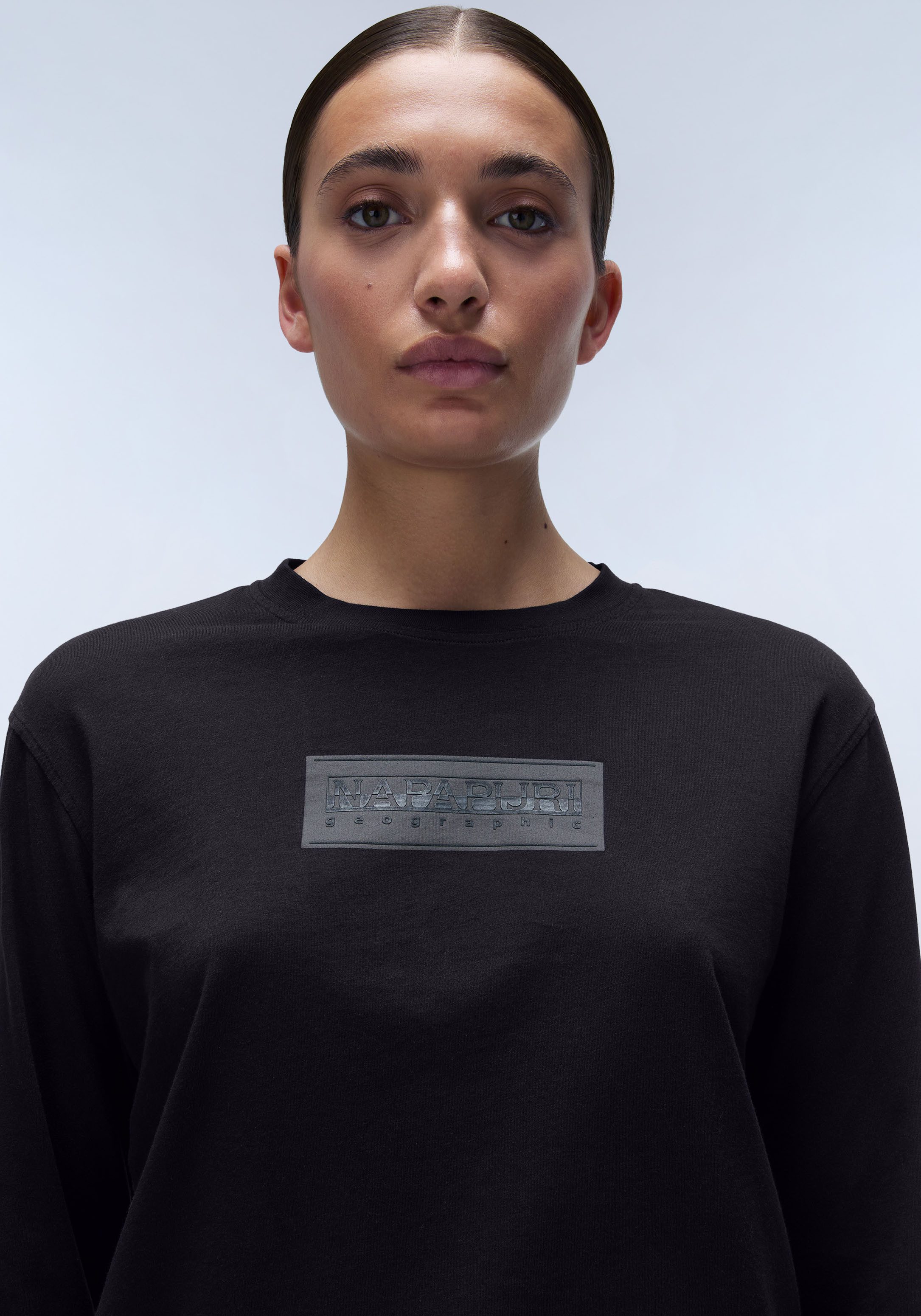 Napapijri Shirt met lange mouwen Suze met grote logoprint