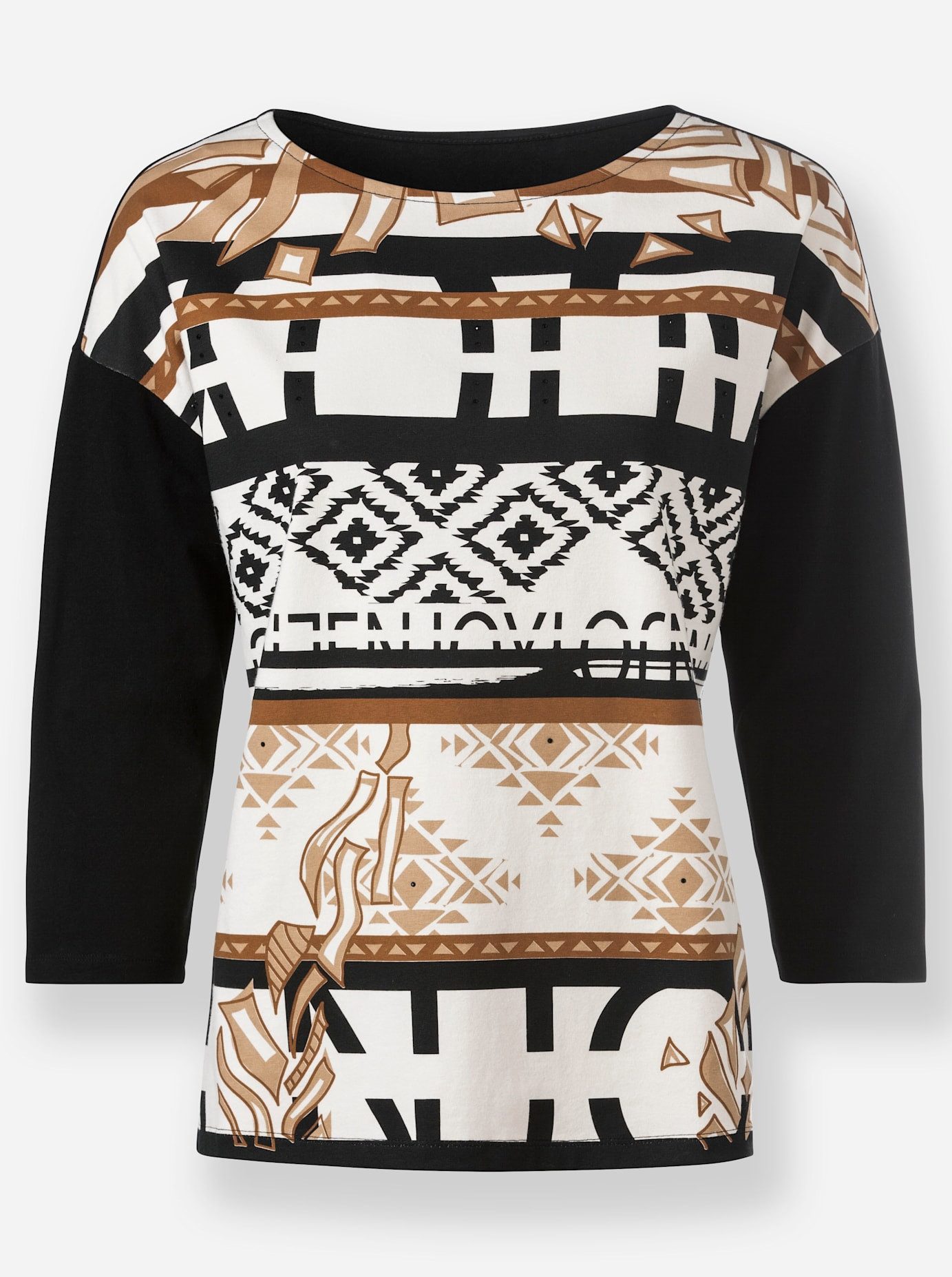 heine Shirt met ronde hals Gedessineerd shirt (1-delig)