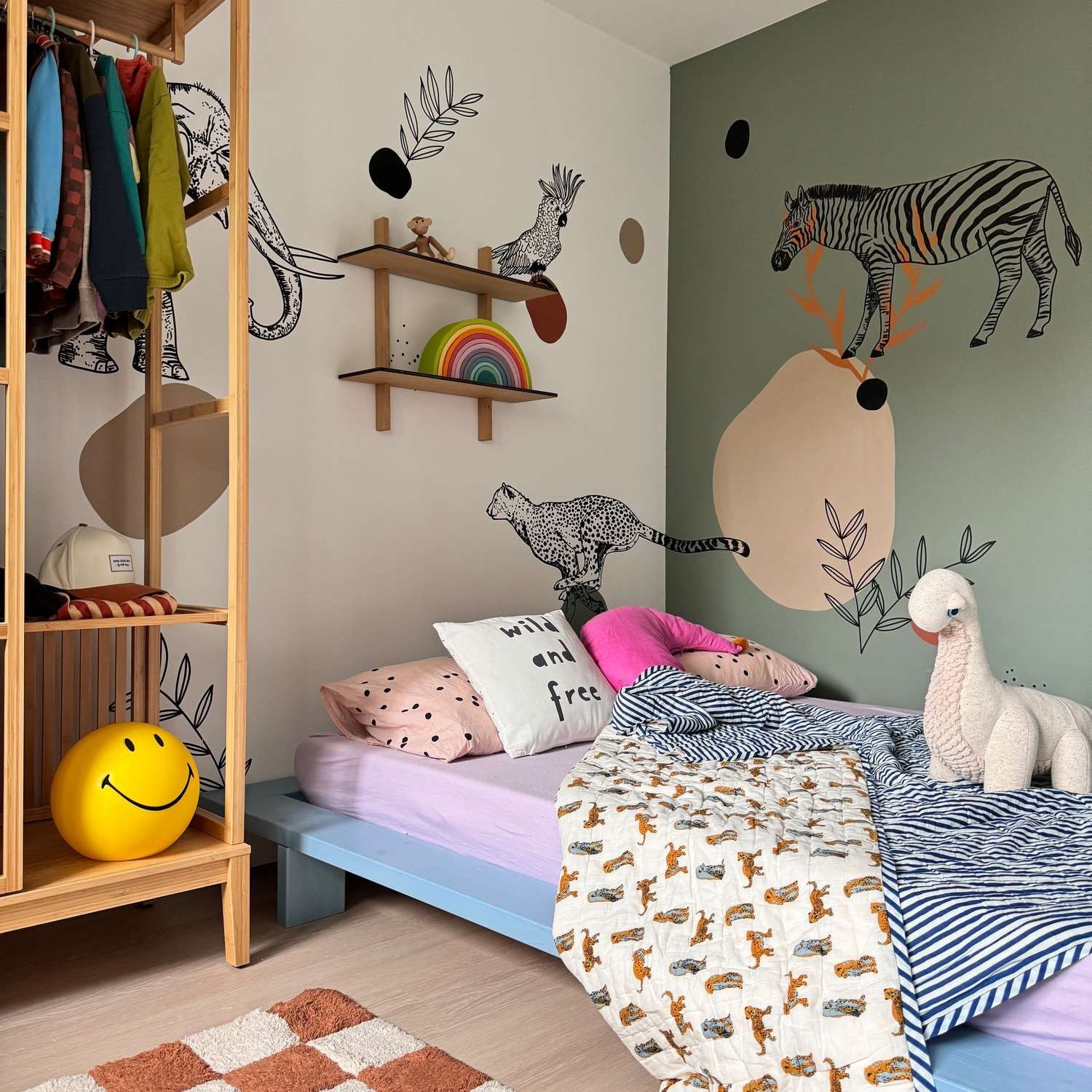 Karup Bedframe JAPAN BED grondbed, houten frame, futonbed, jeugdbed, houten bed Massief houten bed met lattenbodem, massief grenen, bed zonder hoofdeinde