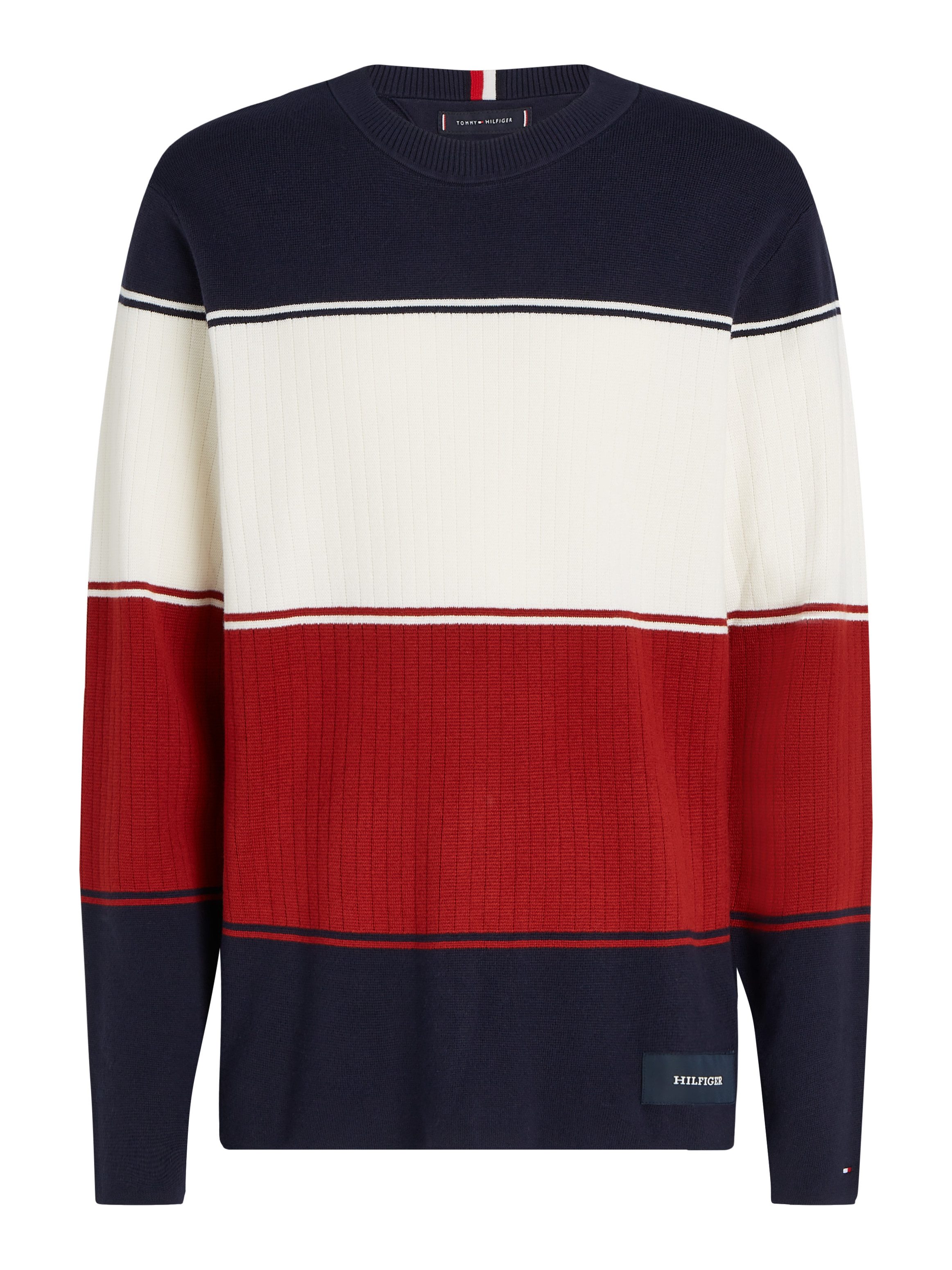 Tommy Hilfiger Trui met ronde hals MILANO COLOURBLOCK CREW NECK