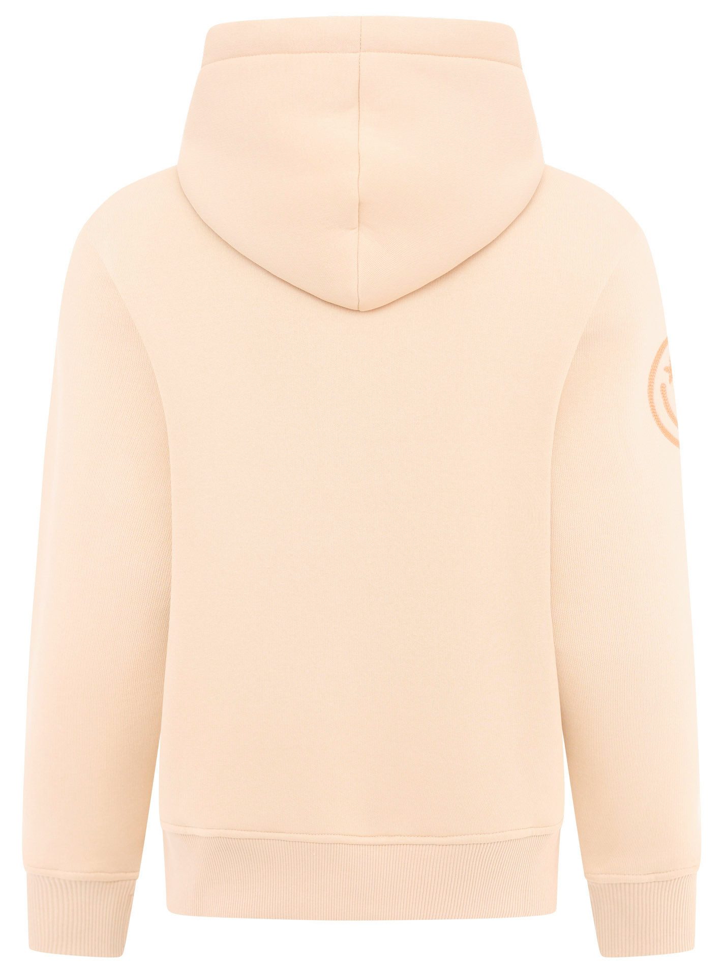 Zwillingsherz Hoodie Geluk met tekst geluk en kangoeroezakken