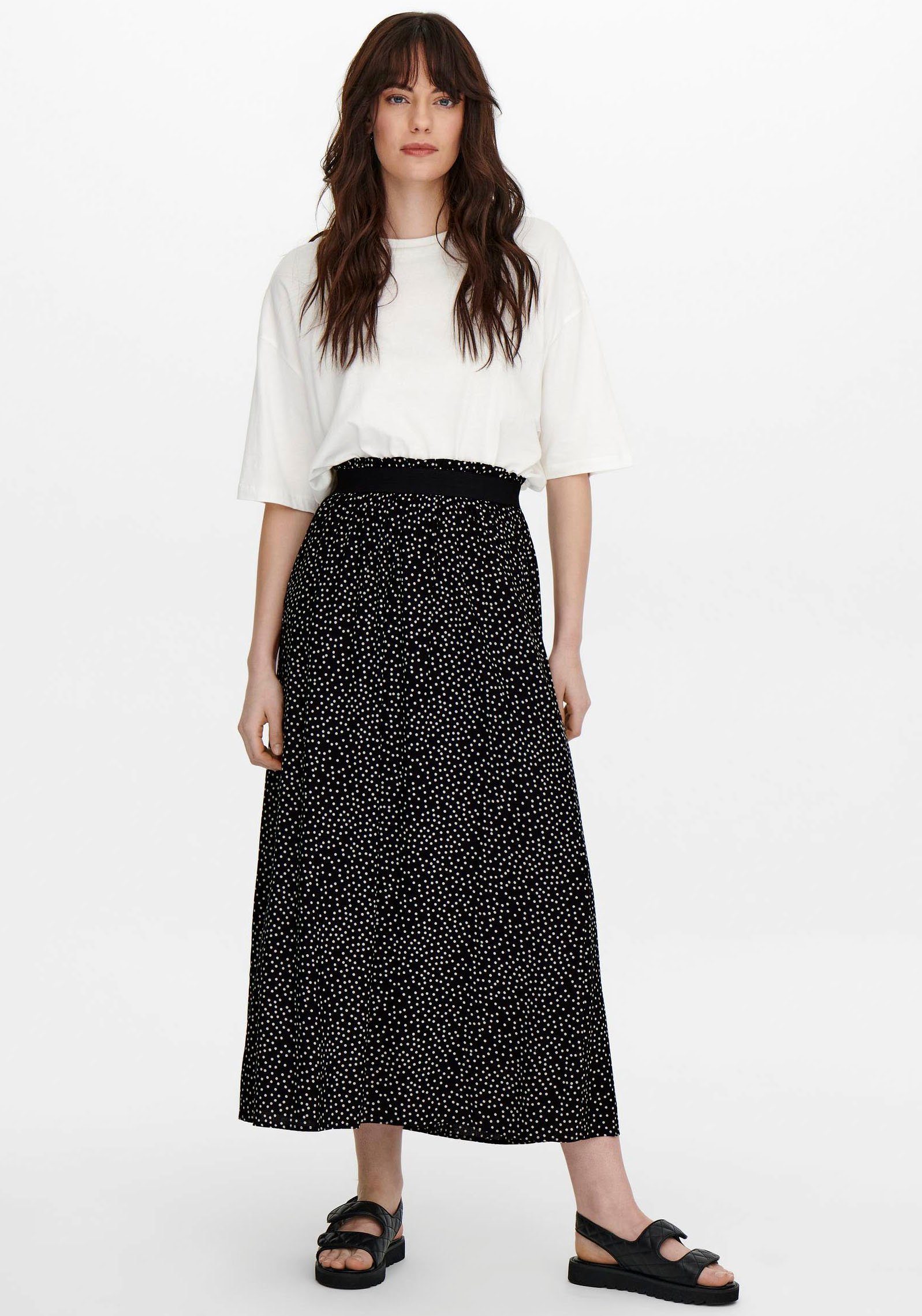 Only Maxirok ONLVENEDIG AOP LIFE LONG SKIRT