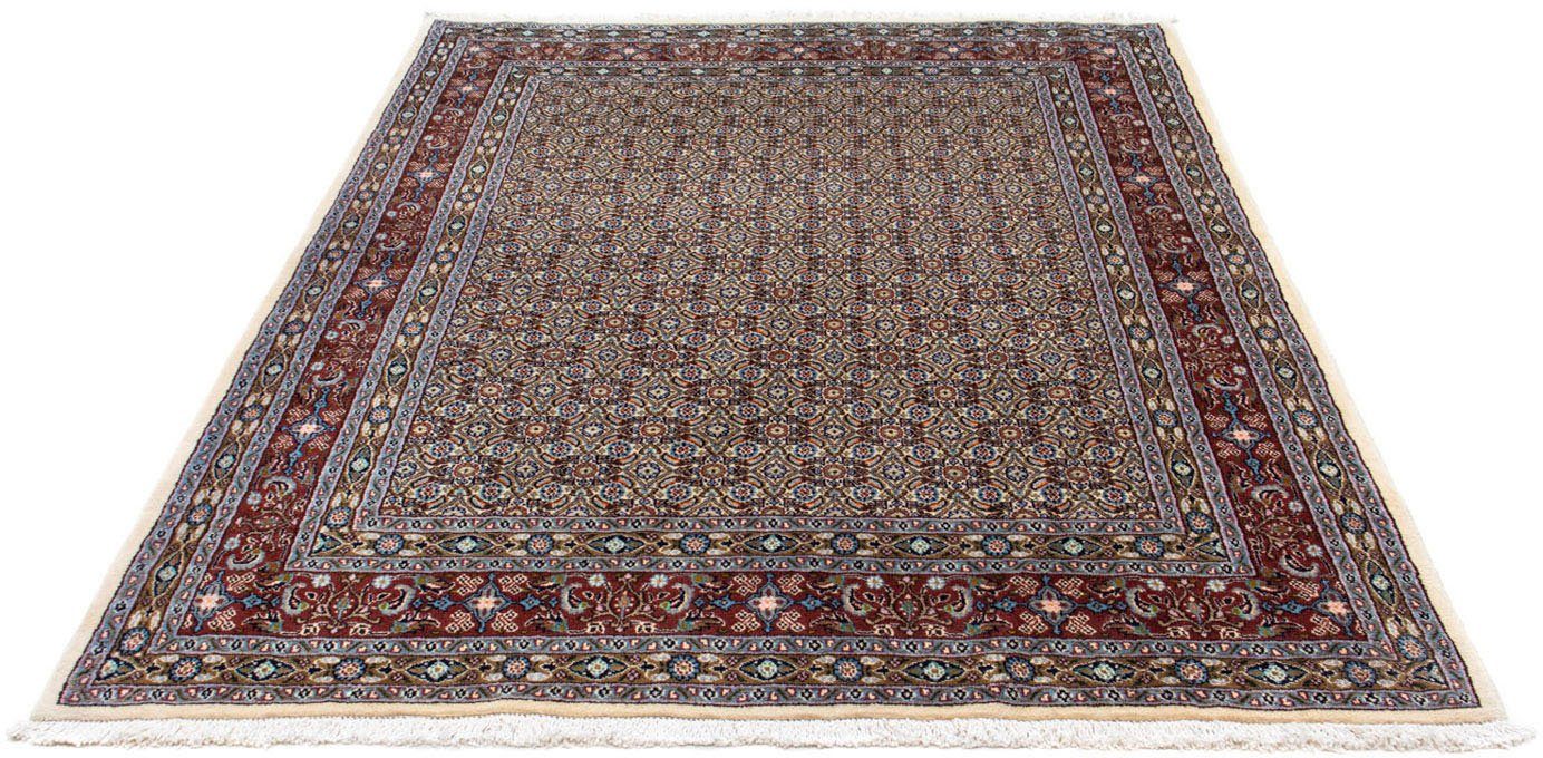 morgenland Wollen kleed Moud figuratief beige 193 x 150 cm Uniek exemplaar met certificaat