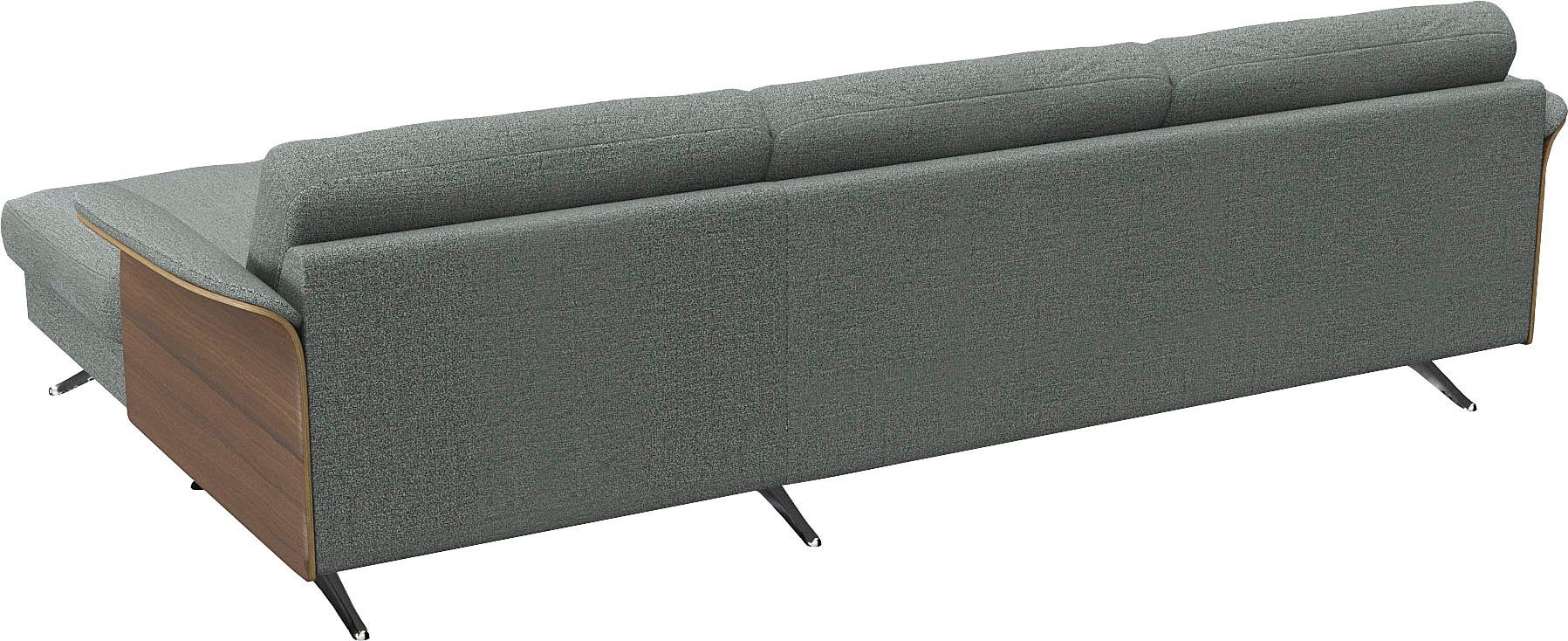 FLEXLUX Hoekbank Glow, super comfortabel door hoogwaardige zitconstructie met binnenvering, L-vorm