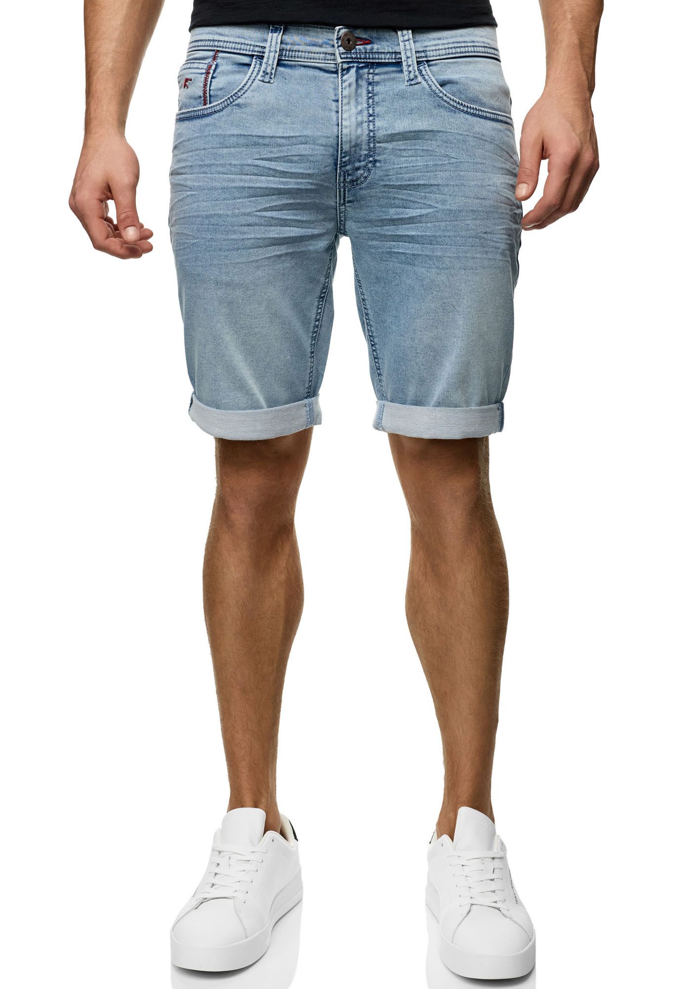 Indicode Short INDelmare heren bermuda broeken maat L blauw