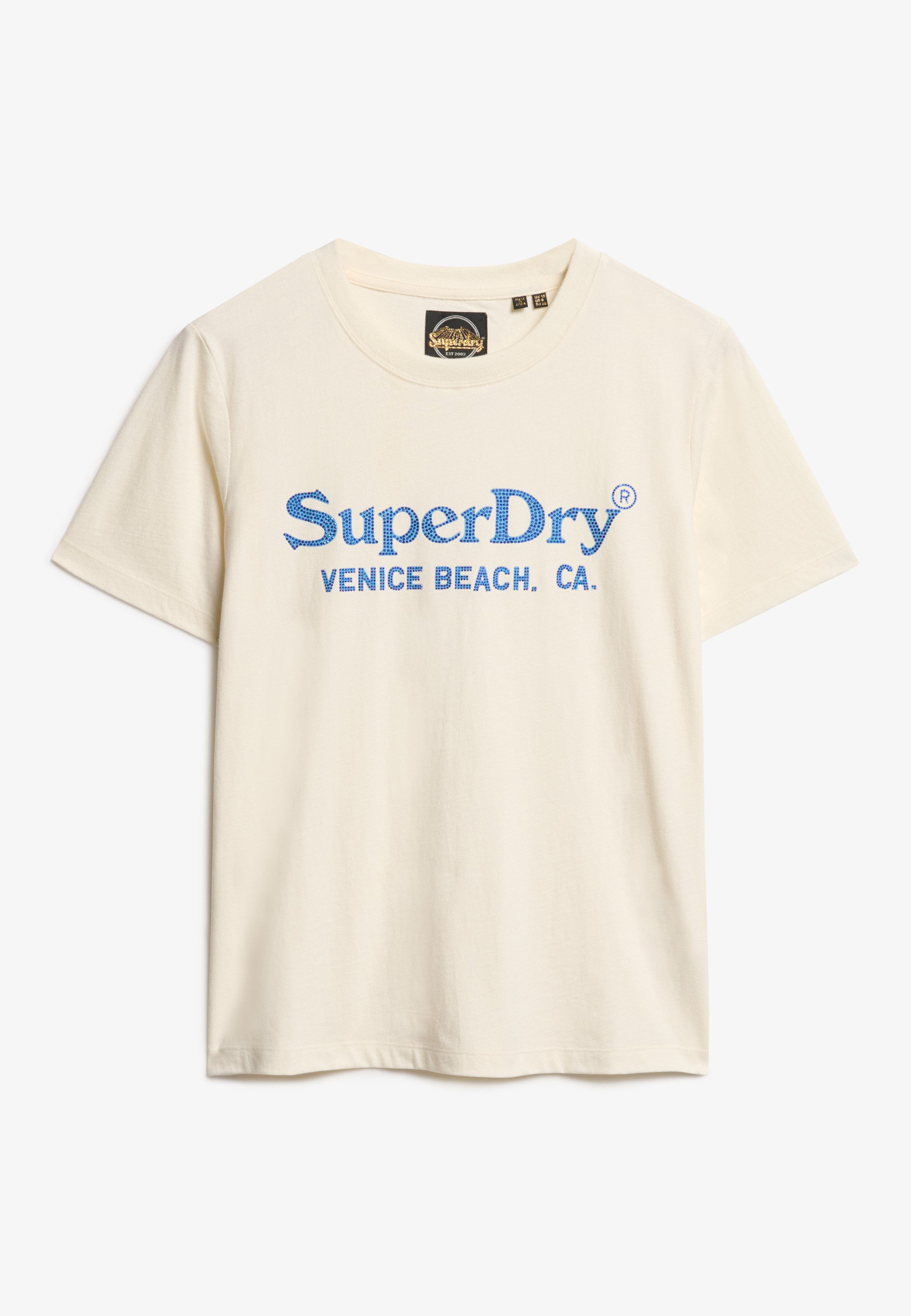 Superdry Shirt met korte mouwen VENUE METALLIC RELAXED TEE