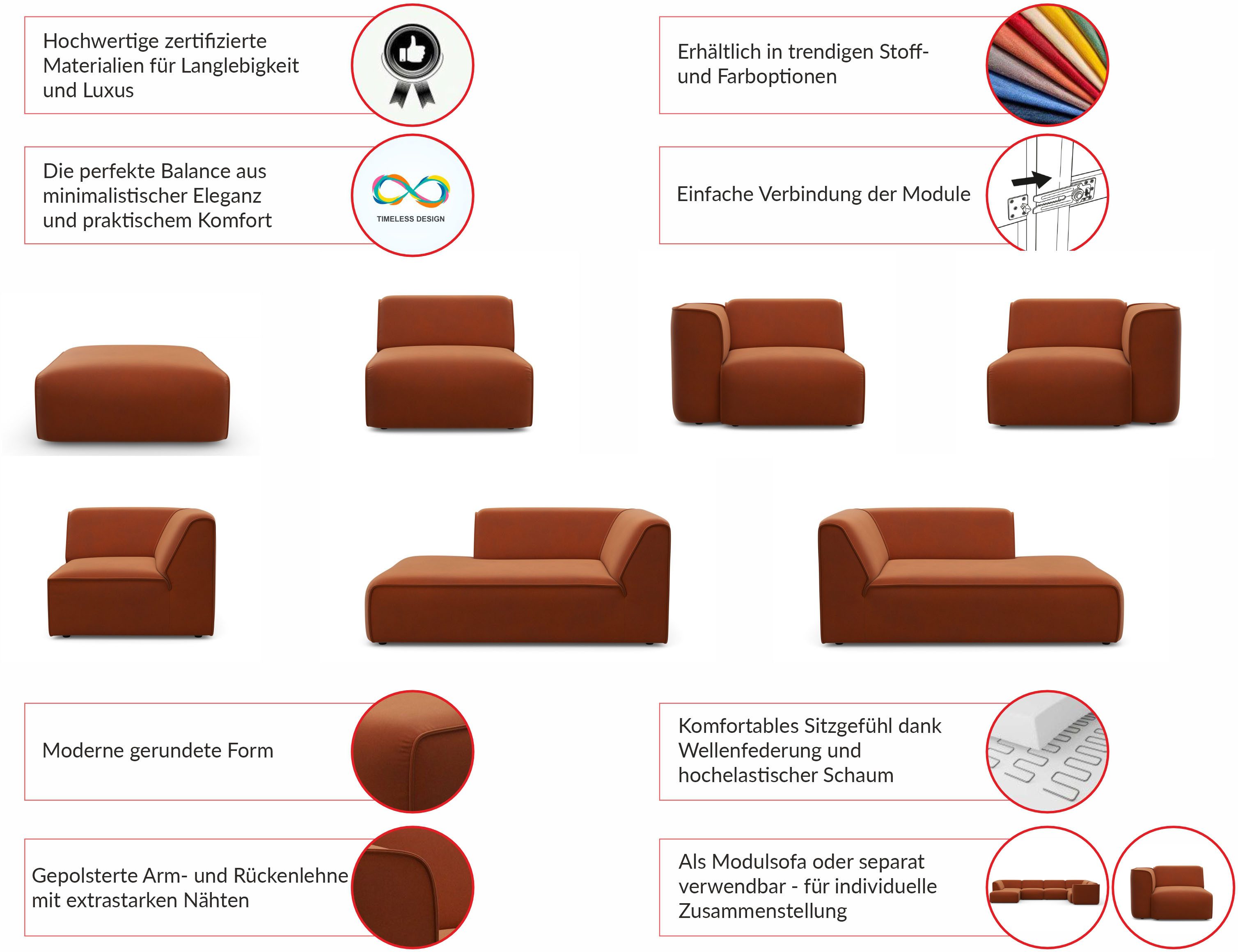 RAUM.ID Ottomane Merid als module of apart te gebruiken, voor individuele samenstelling