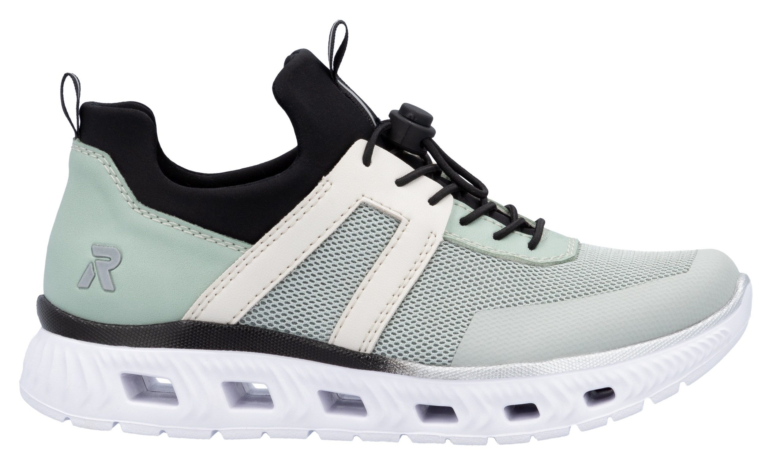RIEKER Sport Slip-on sneakers Chunky slipper, vrijetijdsschoen in vegan verwerking