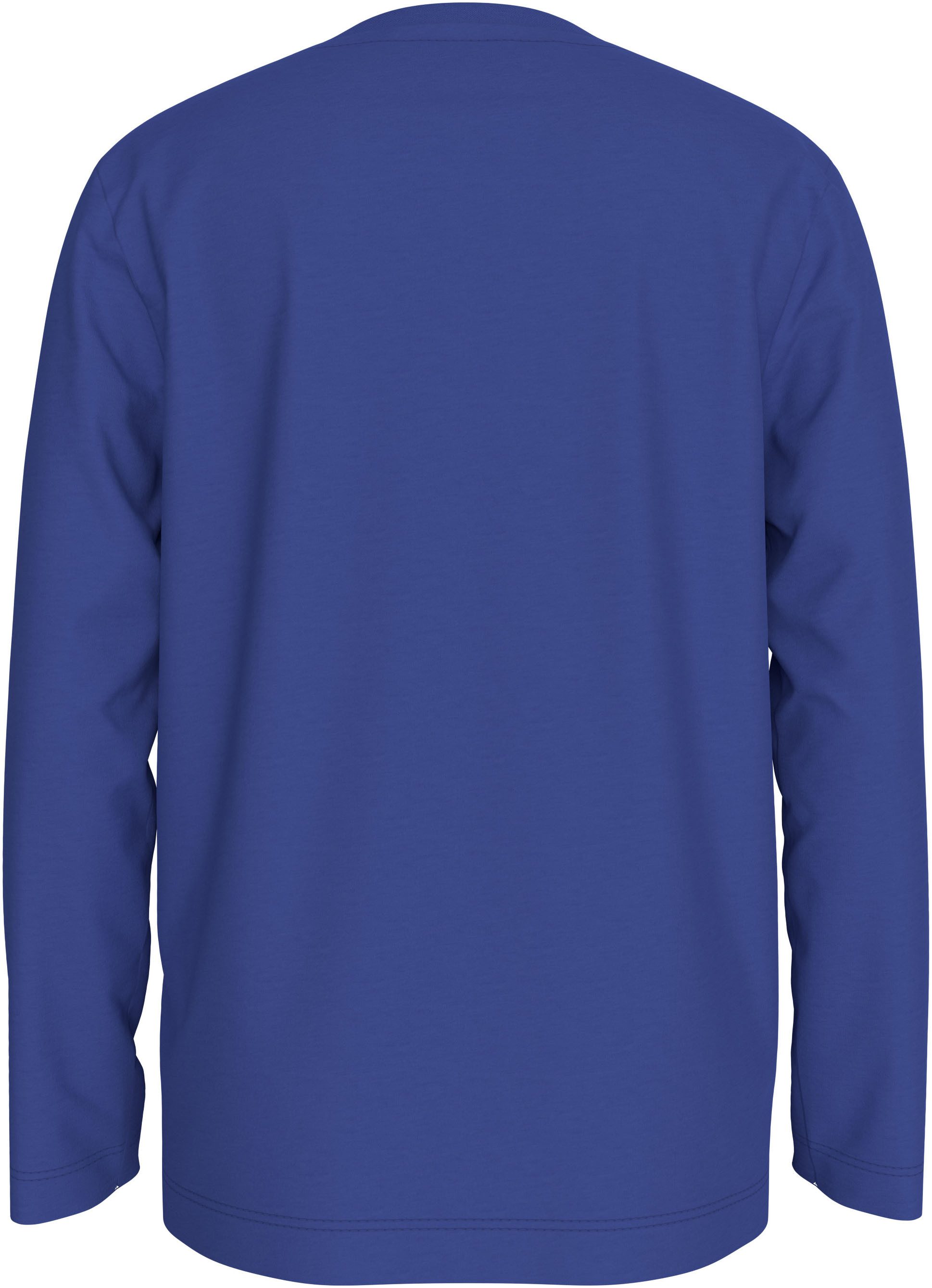 Calvin Klein Shirt met lange mouwen Badge Reg. Ls T-Shirt voor kinderen tot 16 jaar en met logo-patch