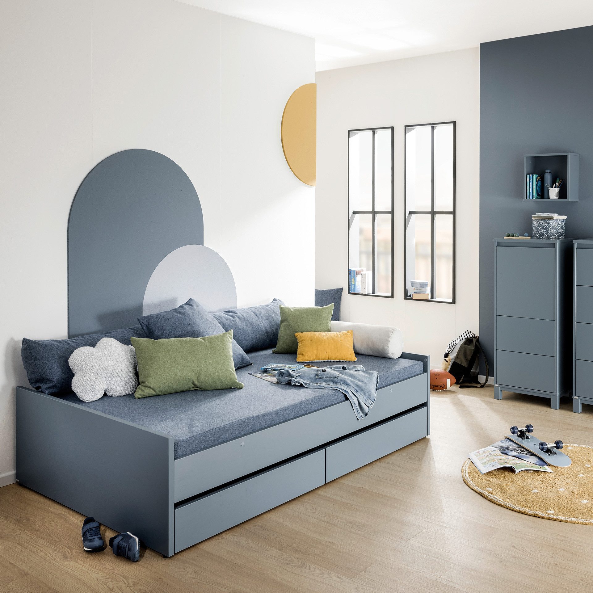 PAIDI Kinderwelten Bedlade onderbed extra opbergruimte, in verschillende kleuren en twee andere maten!