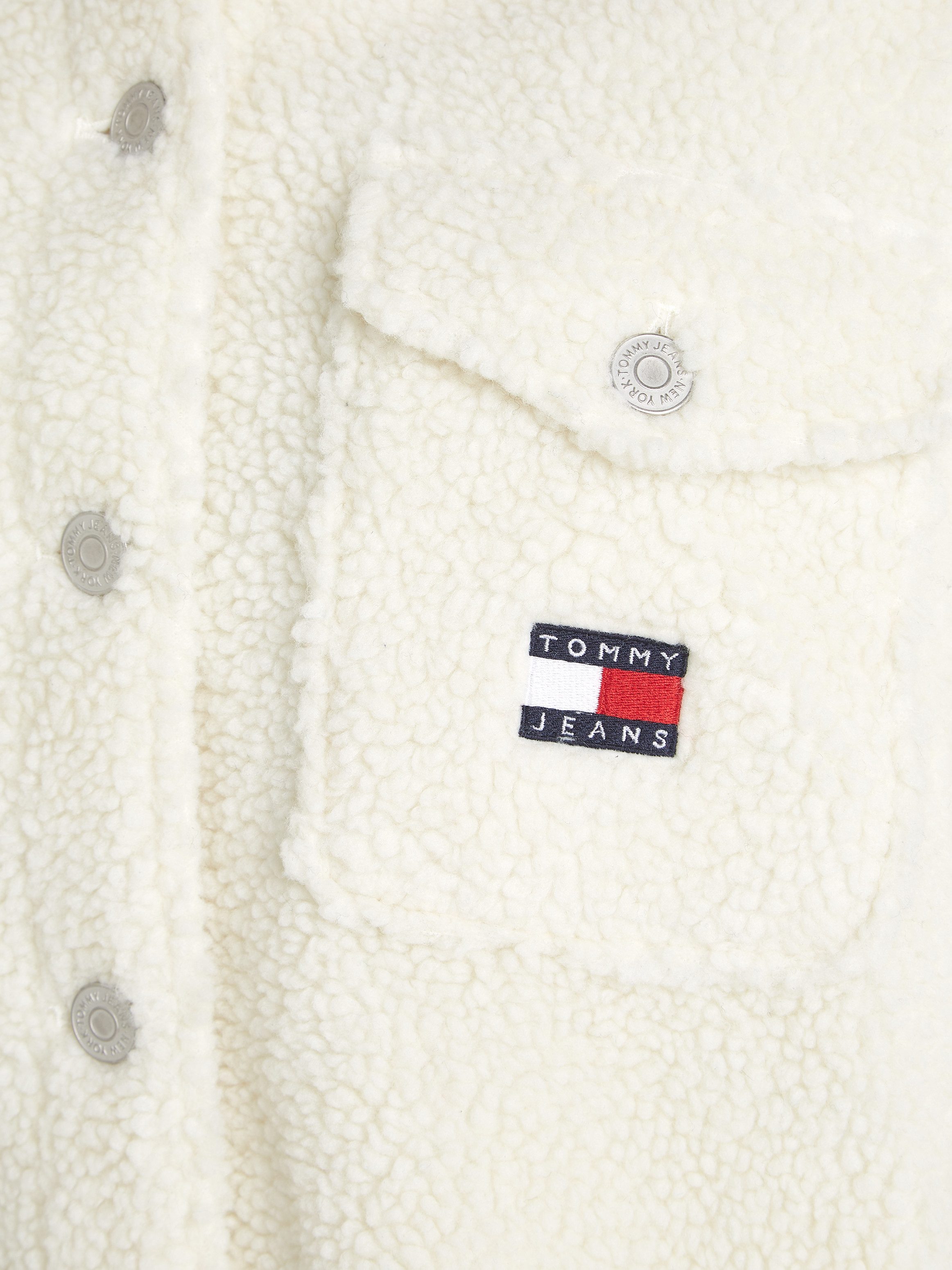Tommy Jeans Curve Outdoorblouse TJW TEDDY BADGE OVERSHIRT EXT