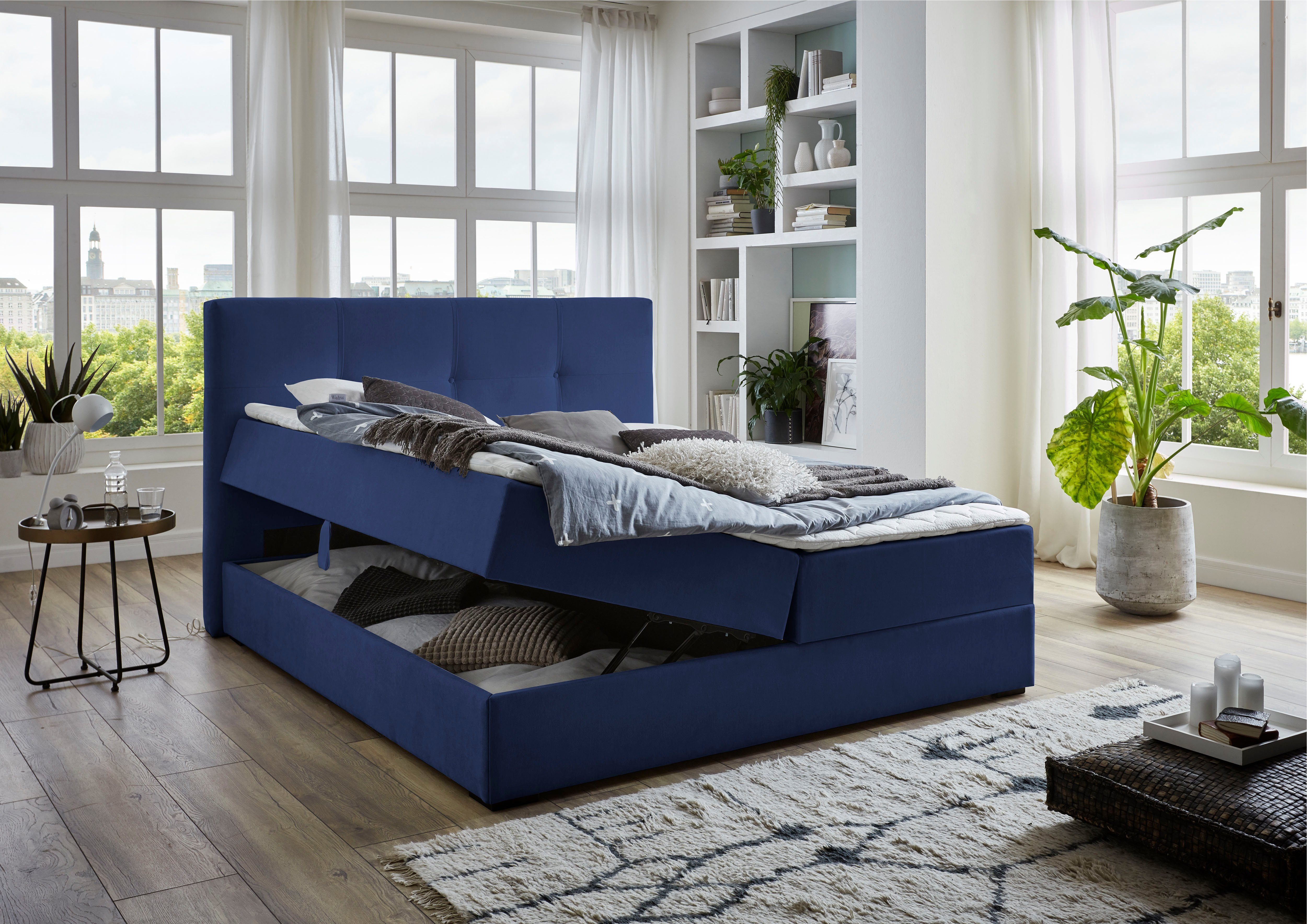 ATLANTIC home collection Boxspring Lucy met bedkist