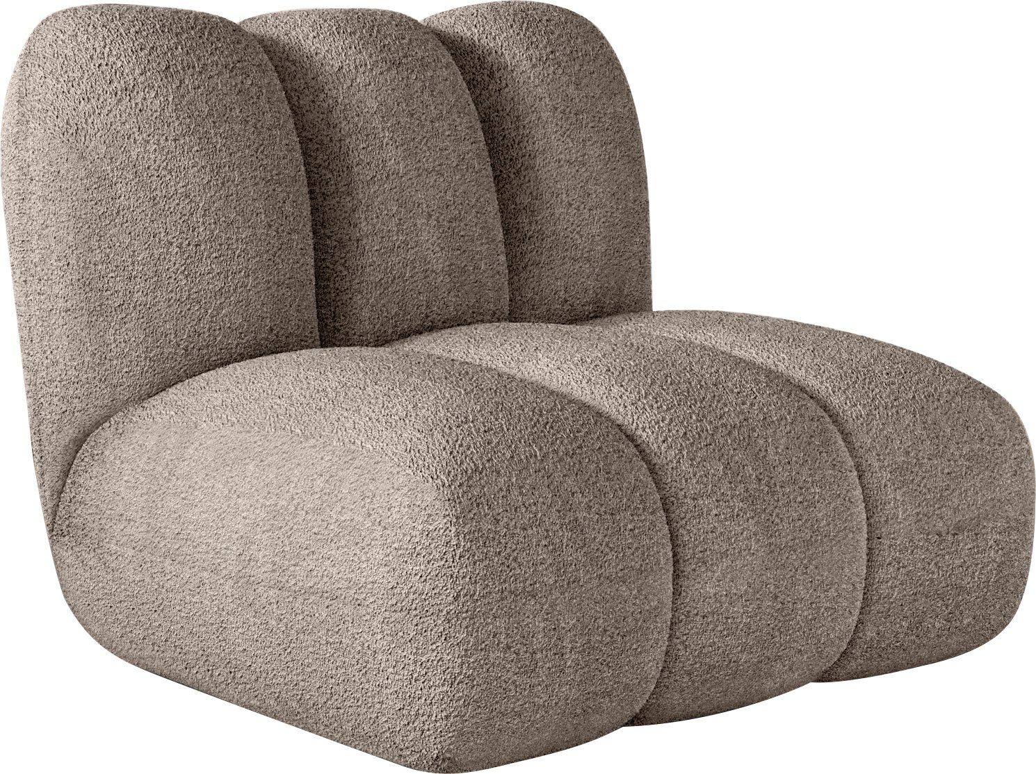 LeGer Home by Lena Gercke Fauteuil Priya loungefauteuil, moderne stiksels, ook in bouclé perfect individueel meubelstuk, gezellig en modern, b/d/h: 90/106/84 cm