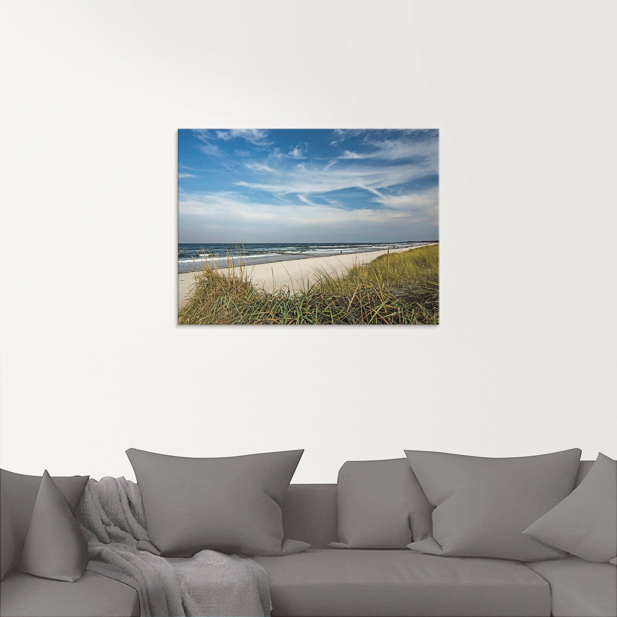 Artland Print op glas Vakantiegevoel strand in verschillende maten