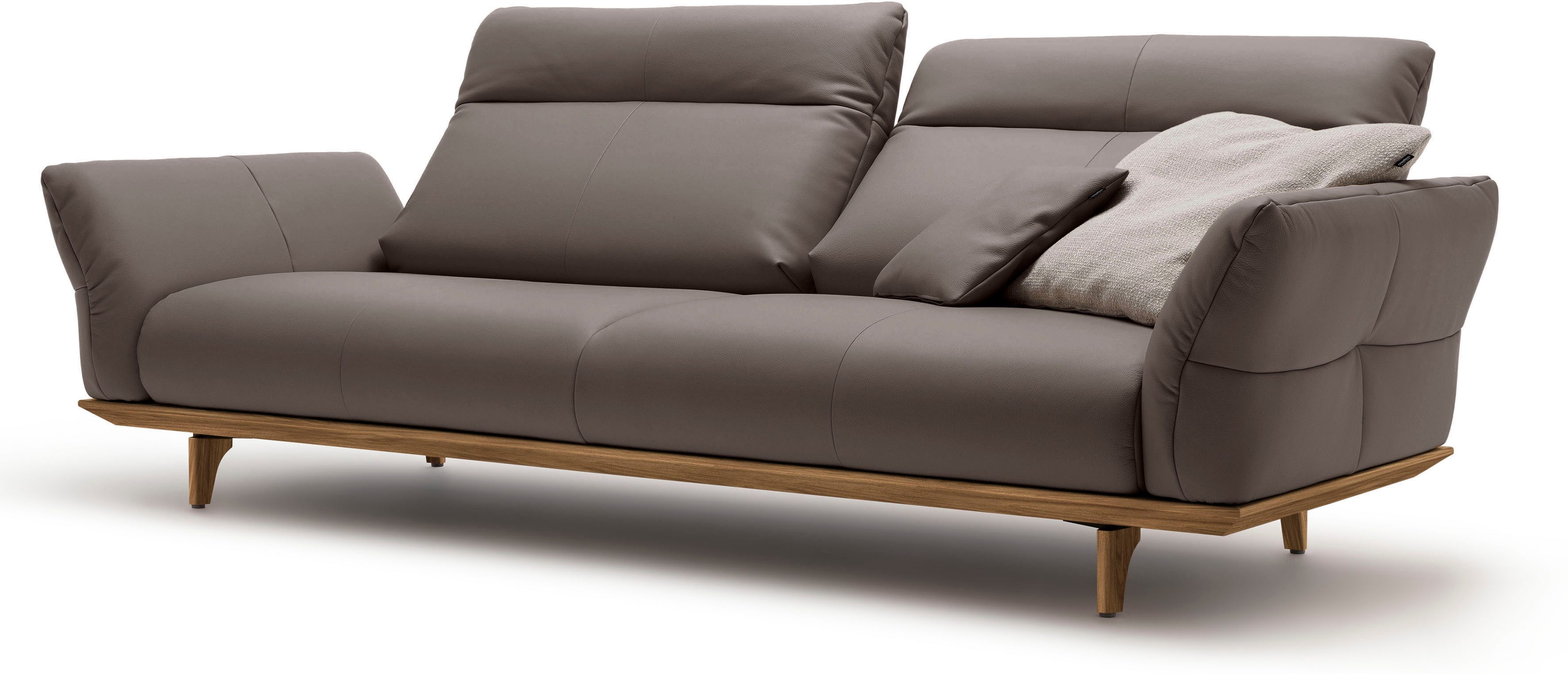 Creation BY ROLF BENZ 3,5-zitsbank Hs.460 Onderstel en poten in walnotenhout, breedte 228 cm
