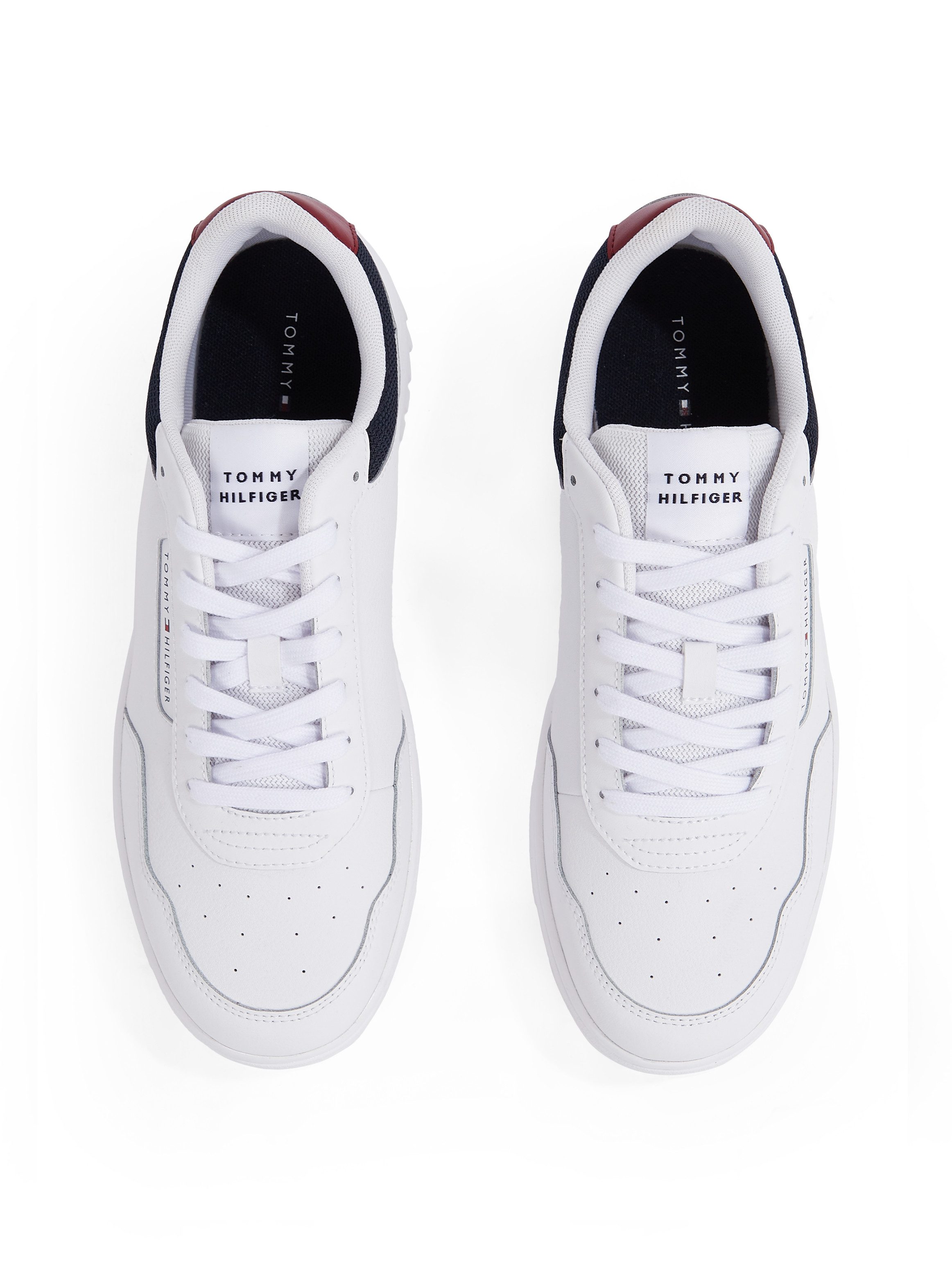 Tommy Hilfiger Sneakers TH BASKET CORE LITE LTH , vrijetijdsschoen, veterschoen, lage schoen met gevoerde schacht