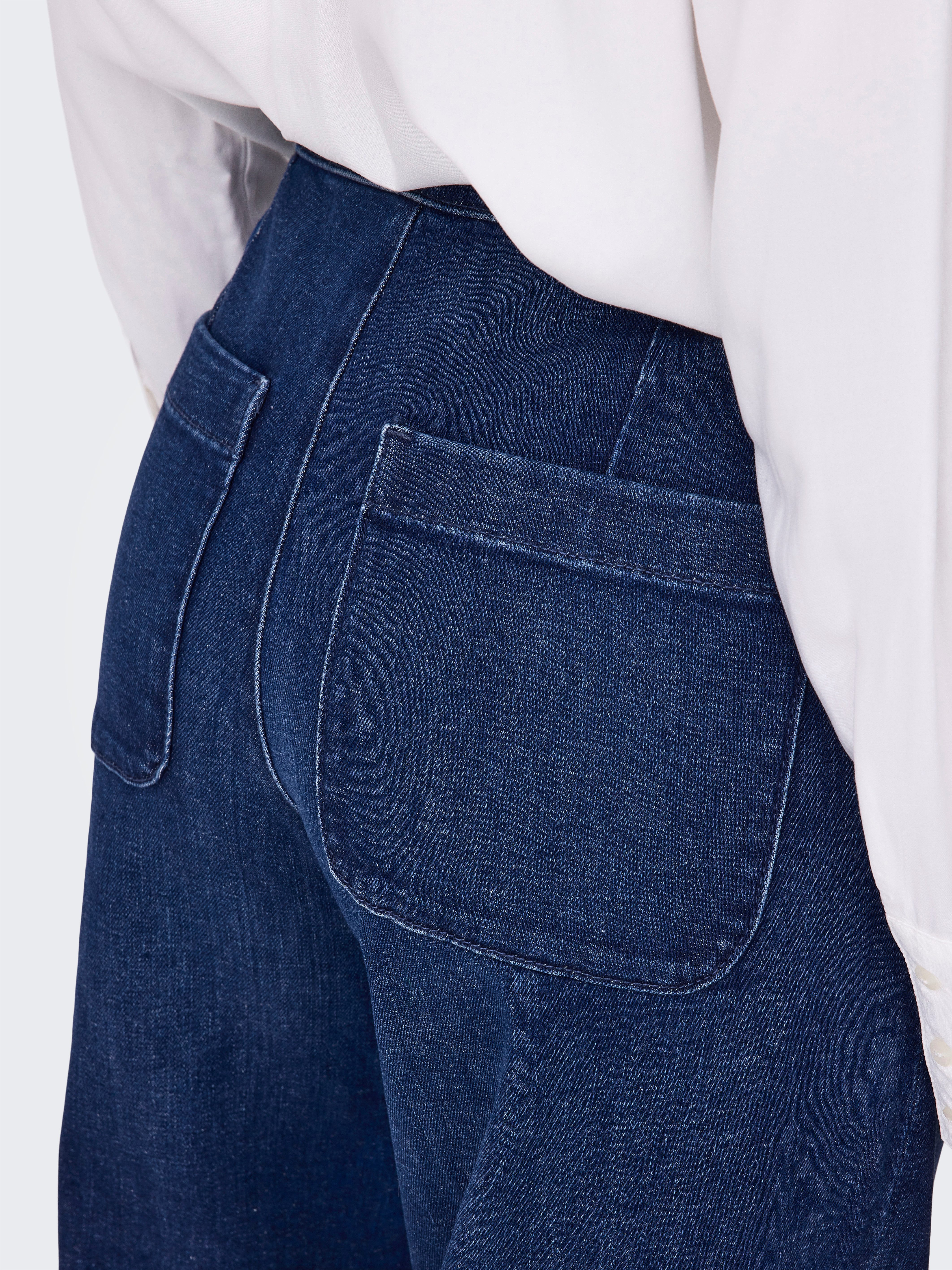 Only High-waist jeans ONLMADISON HW BUTTON WIDE DNM GEN533NOOS