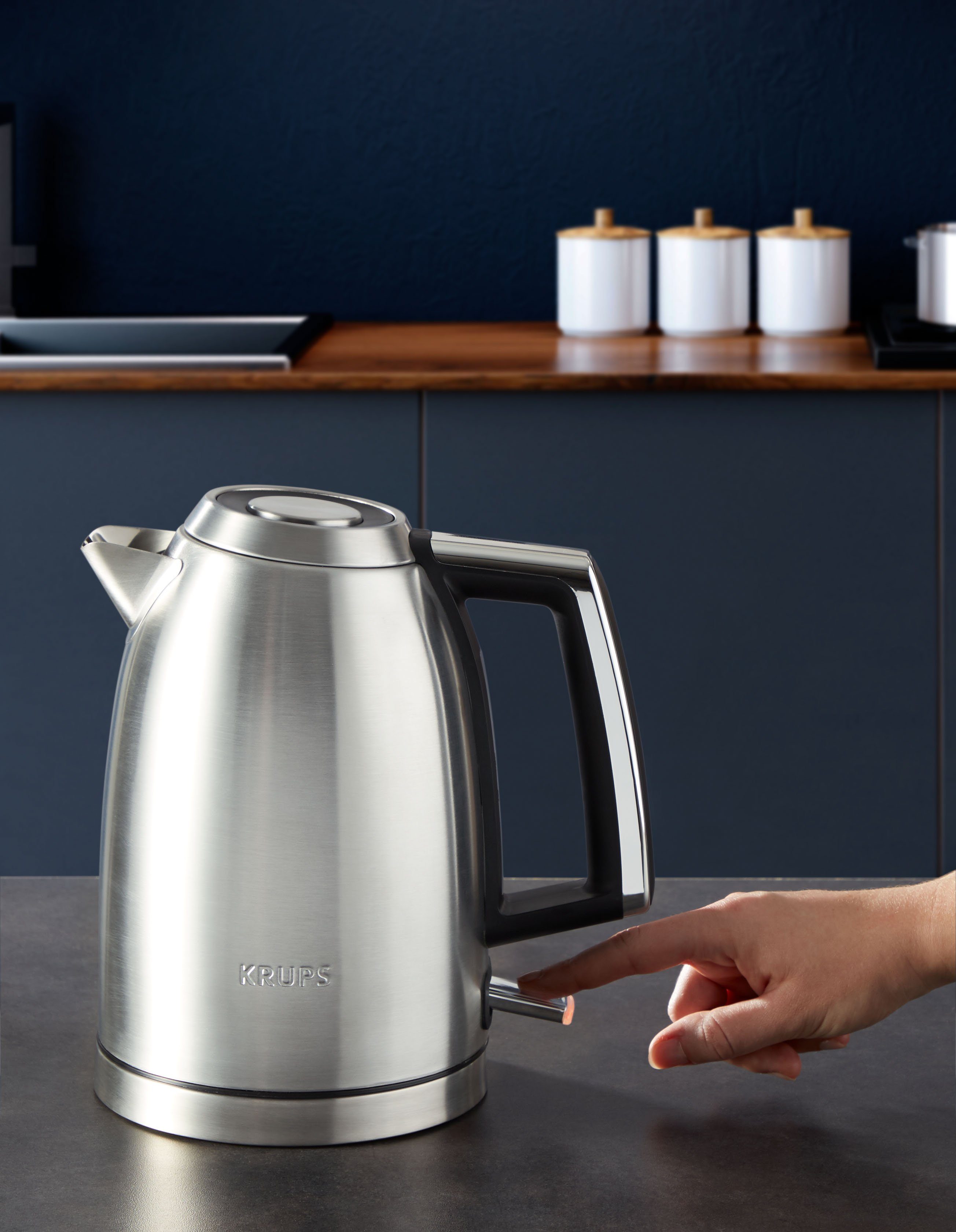 Krups Waterkoker BW552D Excellence, 1,7 l, Auto Shut-off, 360° draaibare voet, waterpeil bij het handvat