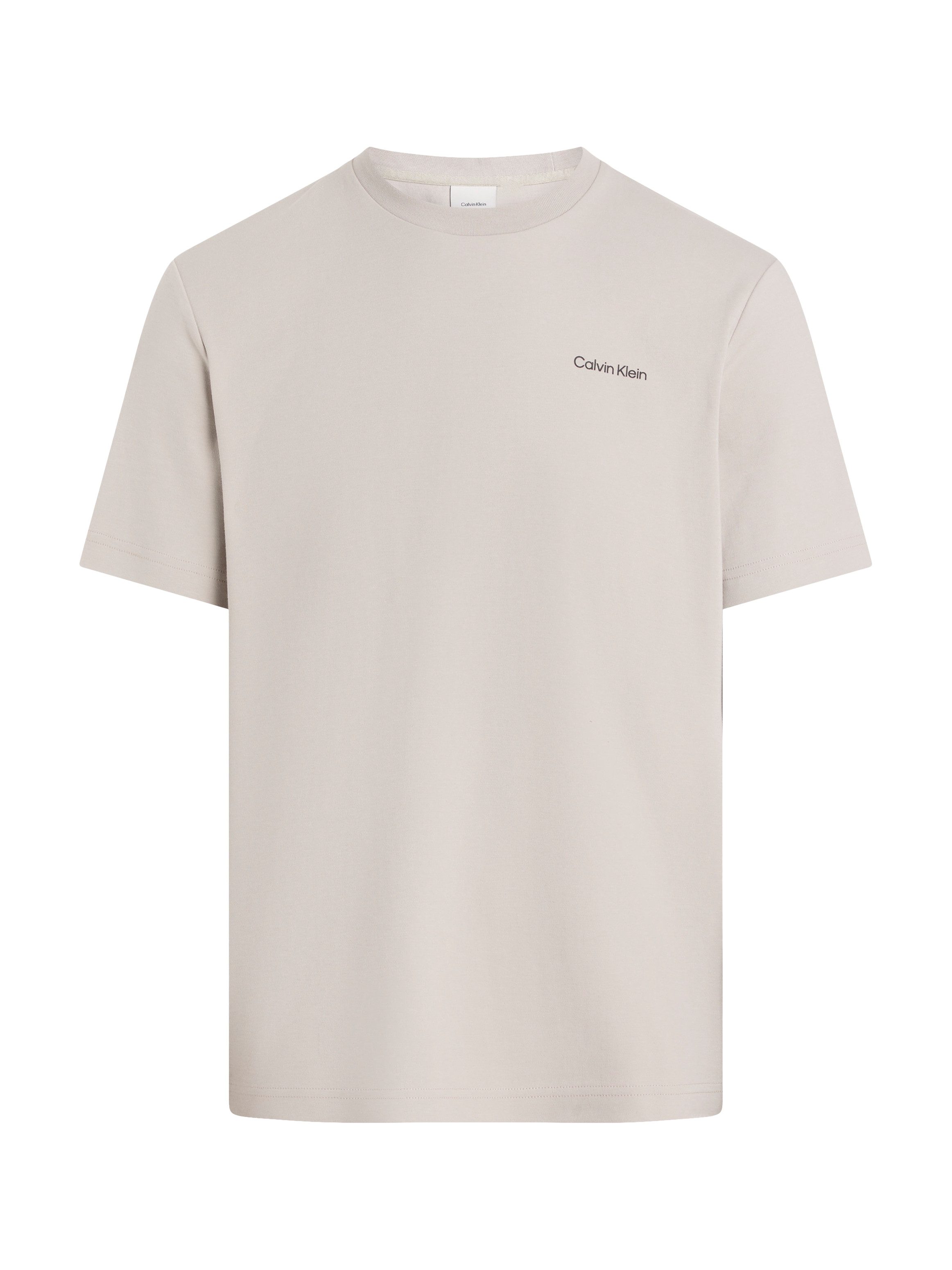 Calvin Klein T-shirt Micro Logo van dikke winterjersey, met logoprint